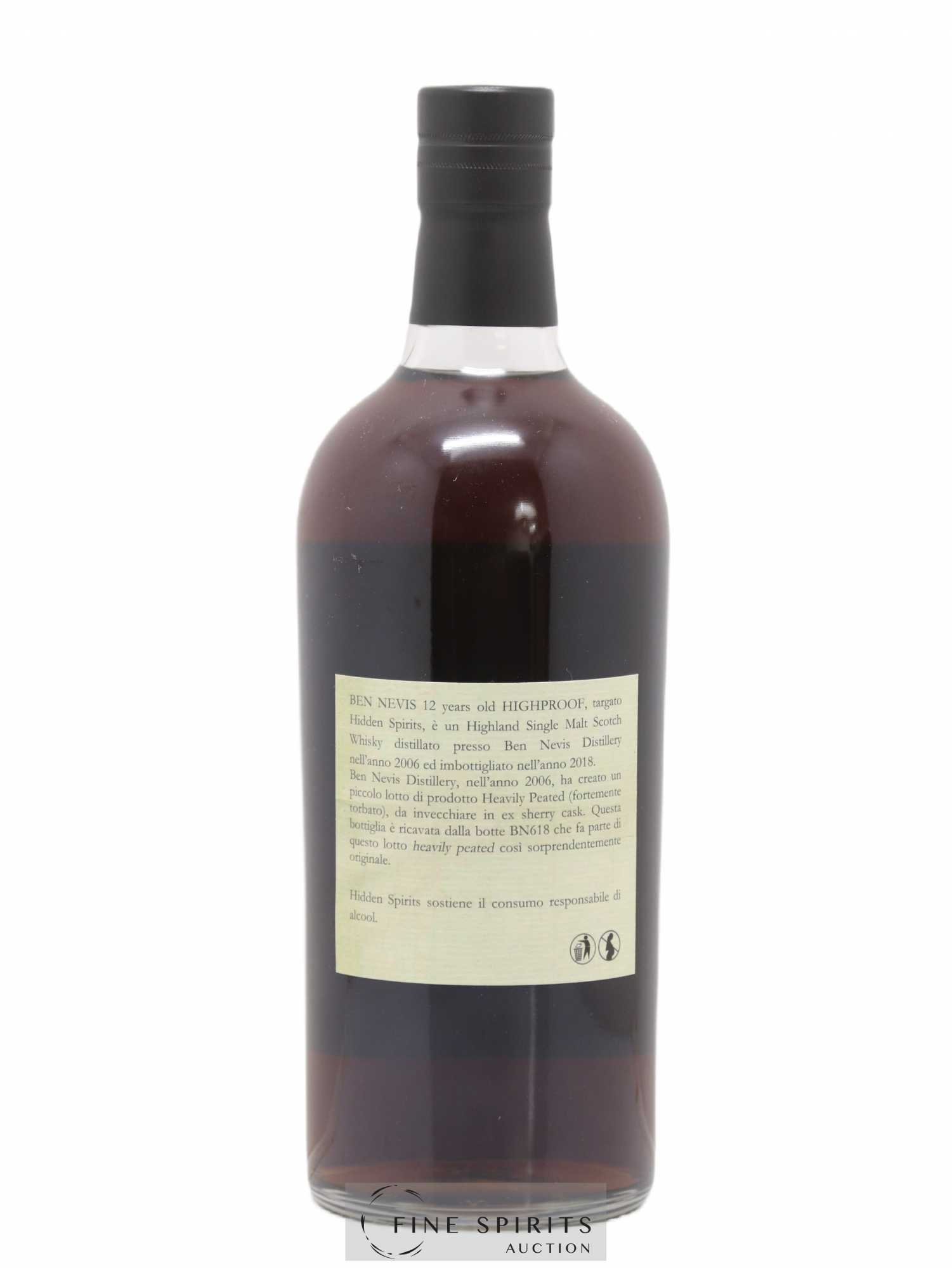Ben Nevis 12 years 2006 Hidden Spirits Highproof Cask Ref. BN618 - bottled 2018 - Lot de 1 bouteille - 2