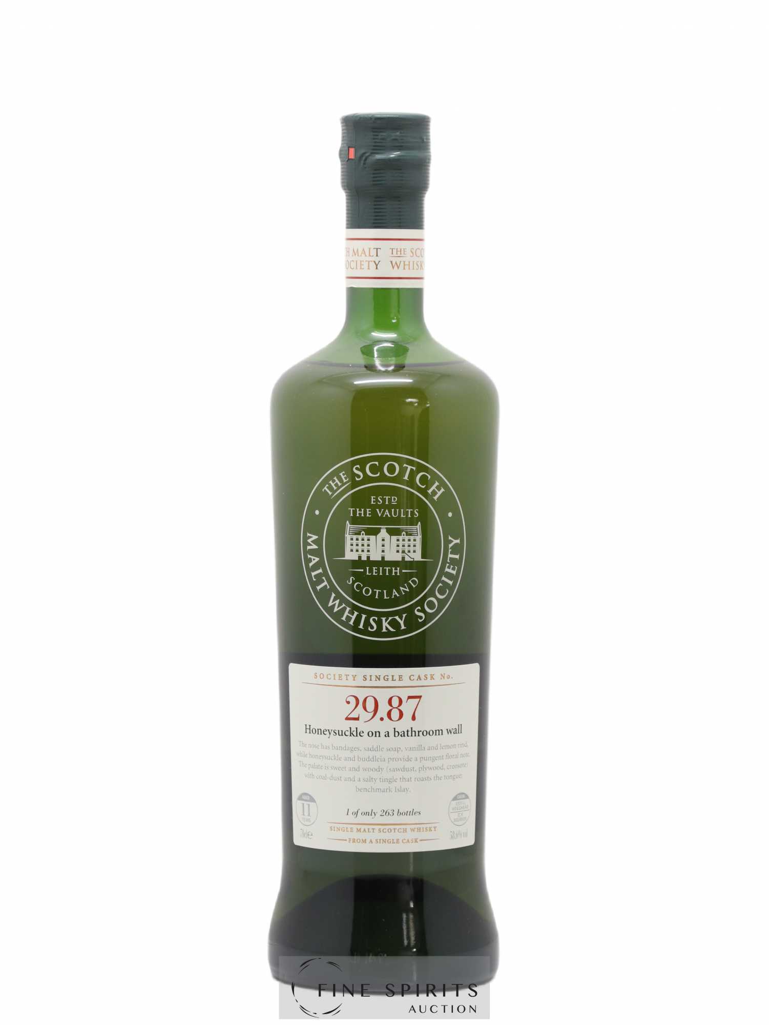 Honeysuckle on A Bathroom Wall 11 years 1998 The Scotch Malt Whisky Society Cask n°29.87 - One of 263 - bottled 2010 - Lot de 1 bouteille - 0