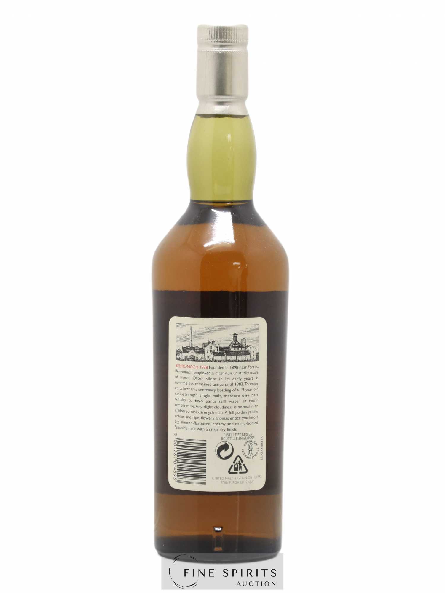 Benromach 19 years 1978 Of. Rare Malts Selection Natural Cask Strengh - bottled 1998 Limited Edition - Lot de 1 bouteille - 2