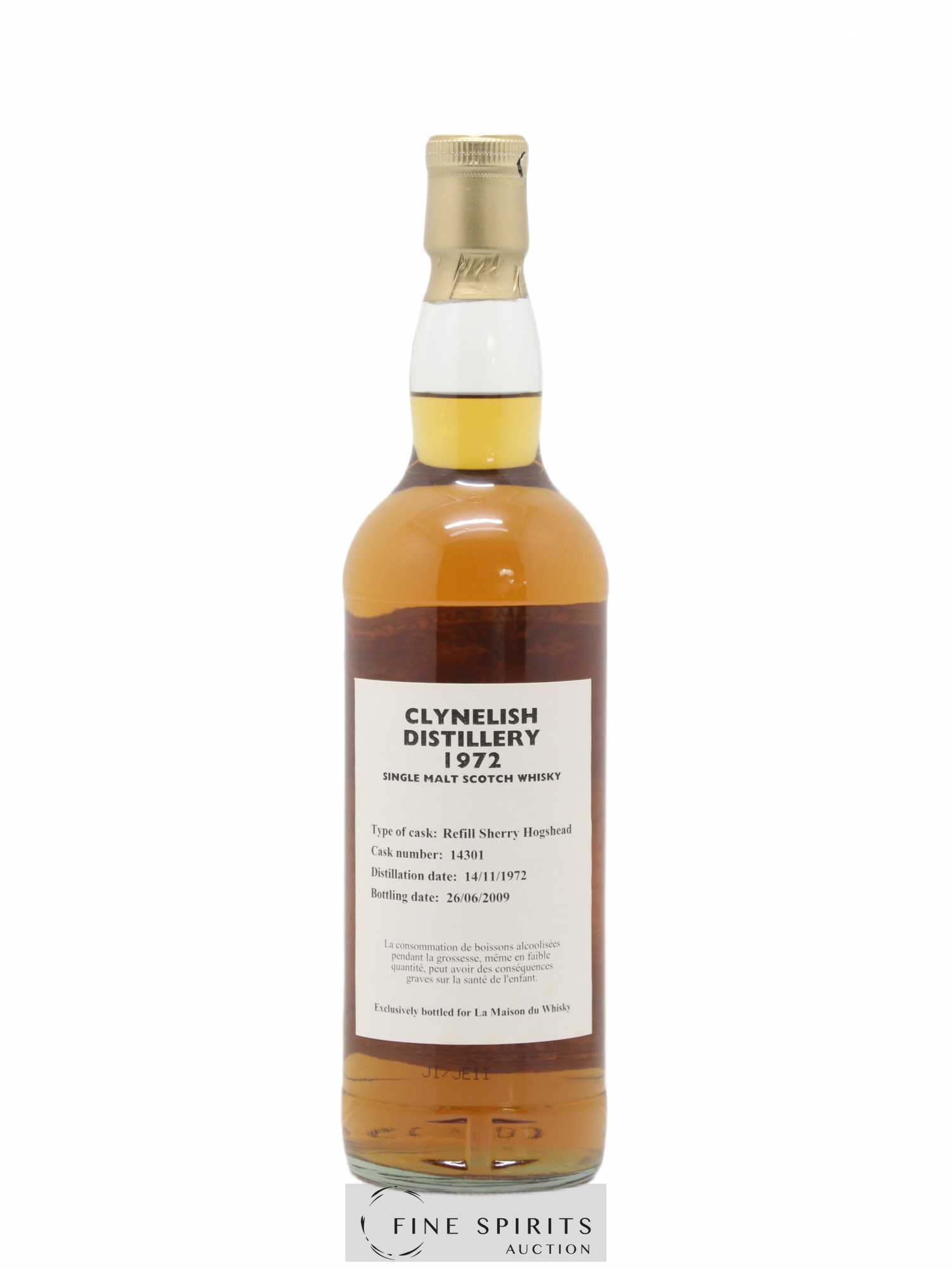 Clynelish 36 years 1972 Gordon & MacPhail The Dram Taker's Refill Sherry Hogshead Cask n°14301 - Bottled 2009 LMDW - Lot de 1 bouteille - 2
