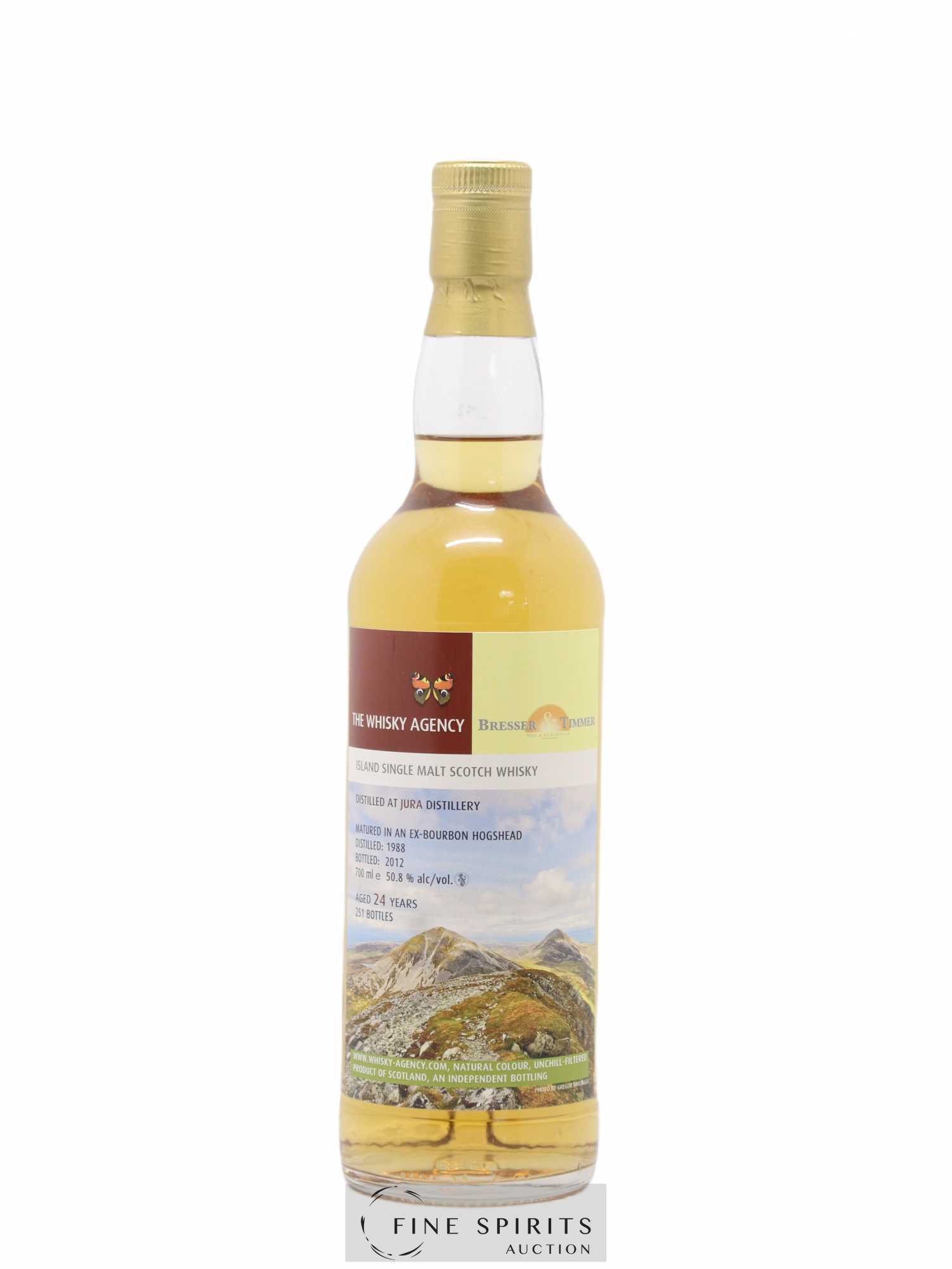Jura 24 years 1988 The Whisky Agency One of 251 - bottled 2012 Bresser & Timmer - Lot de 1 bouteille - 0