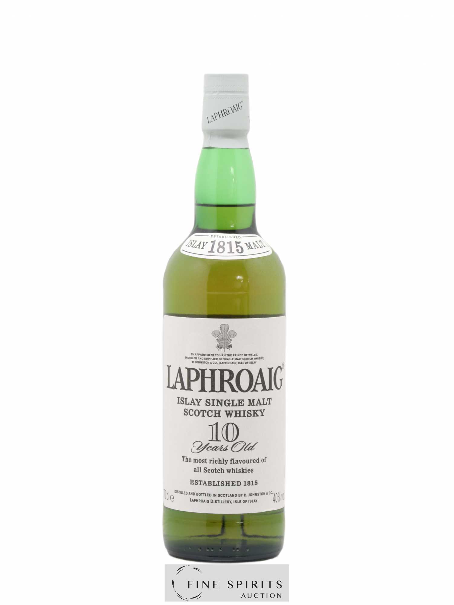 Laphroaig 10 years Of. (70cl.) - Posten von 1 Flasche - 1