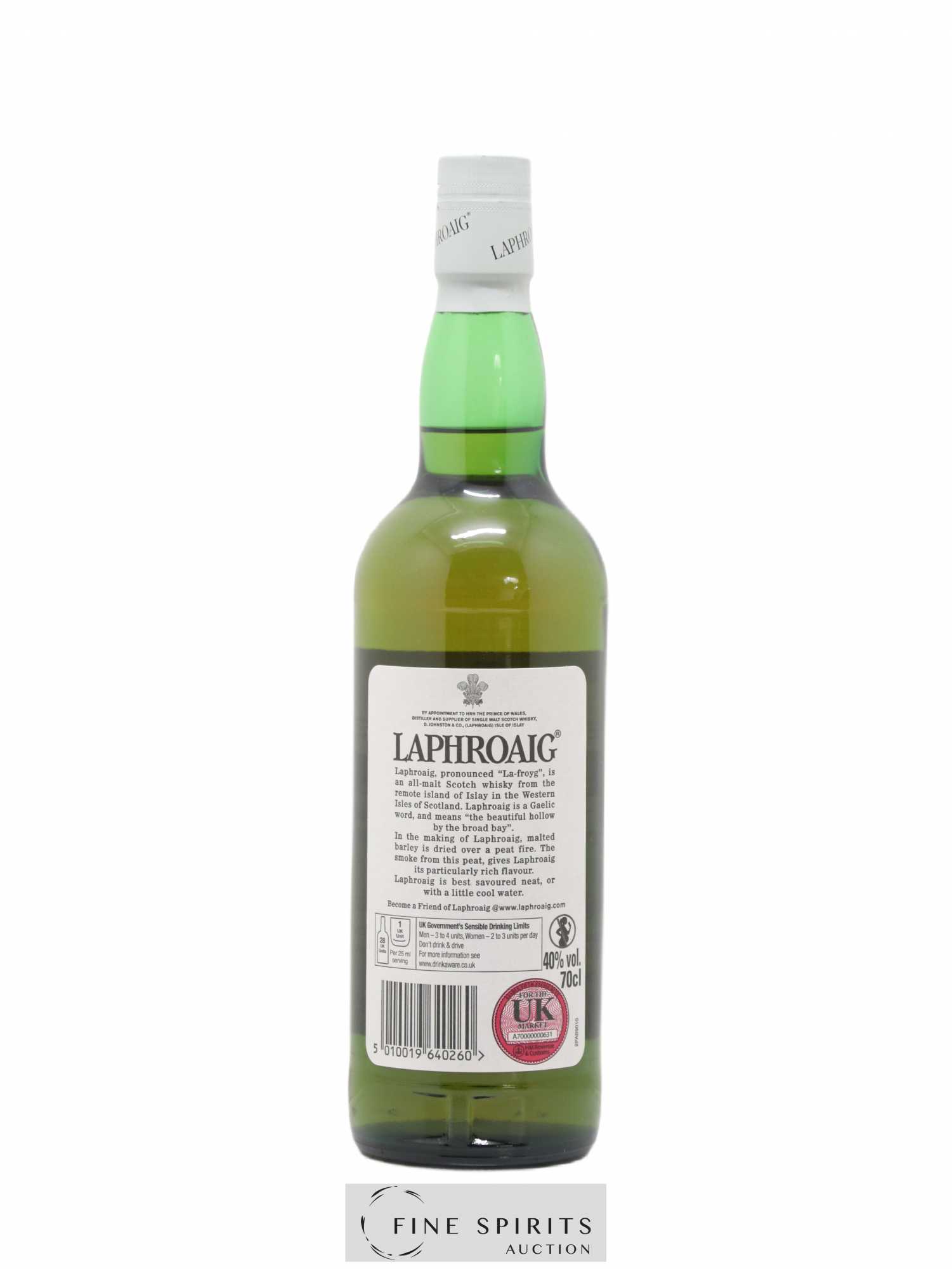 Laphroaig 10 years Of. (70cl.) - Posten von 1 Flasche - 2