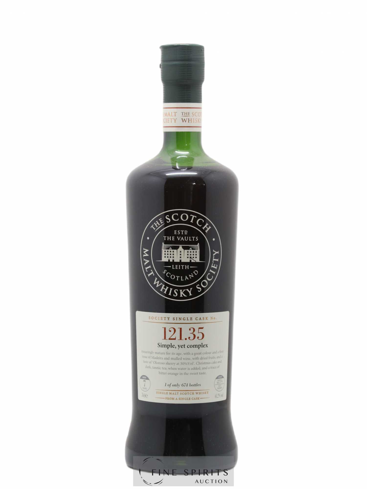 Simple, Yet Complex 7 years 2002 The Scotch Malt Whisky Society Cask n°121.35 - One of 674 - bottled 2010 - Lot de 1 bouteille - 0