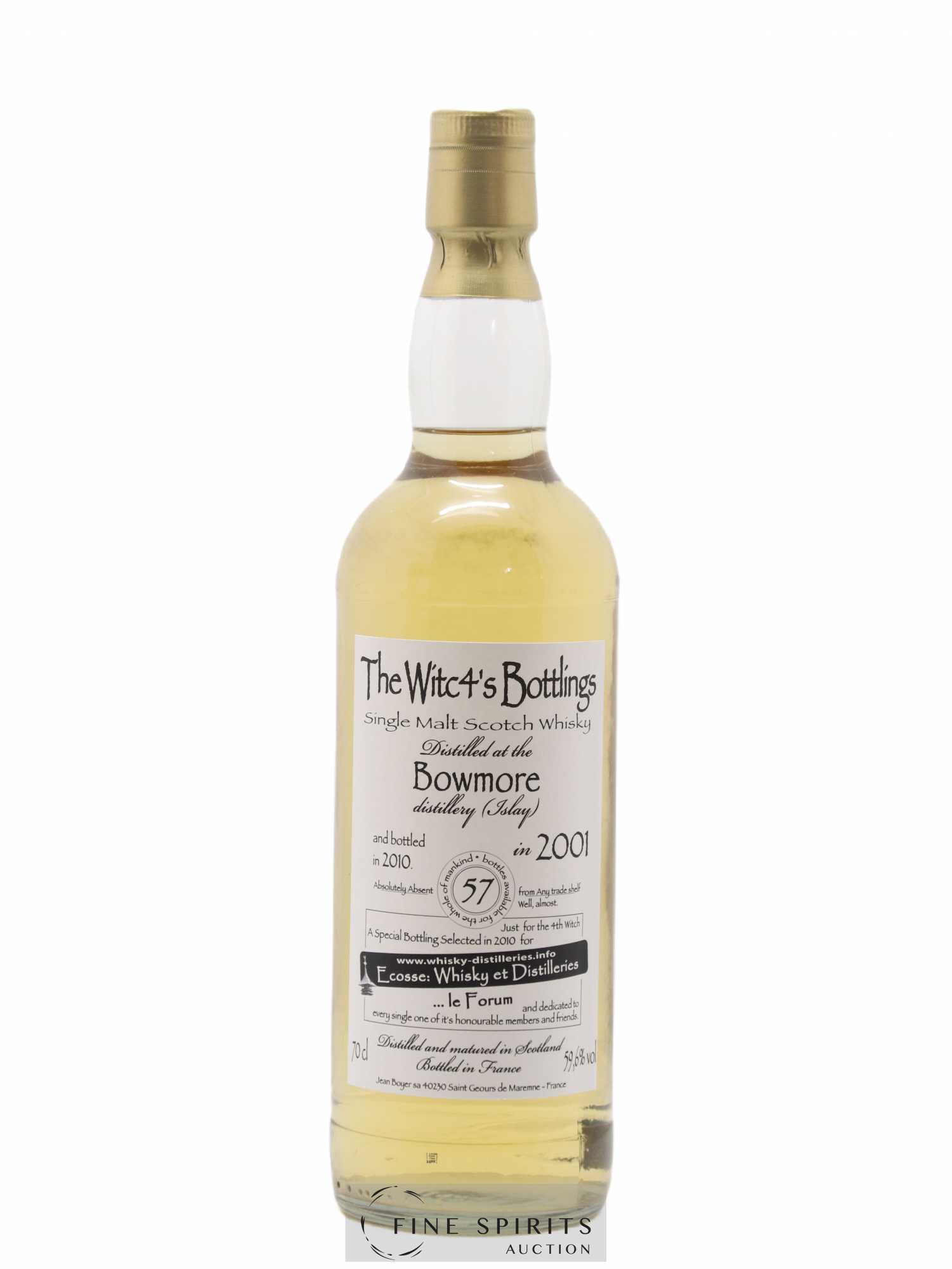 Bowmore 2001 The Witc4's Bottlings One of 57 - bottled 2010 - Lot de 1 bouteille - 1