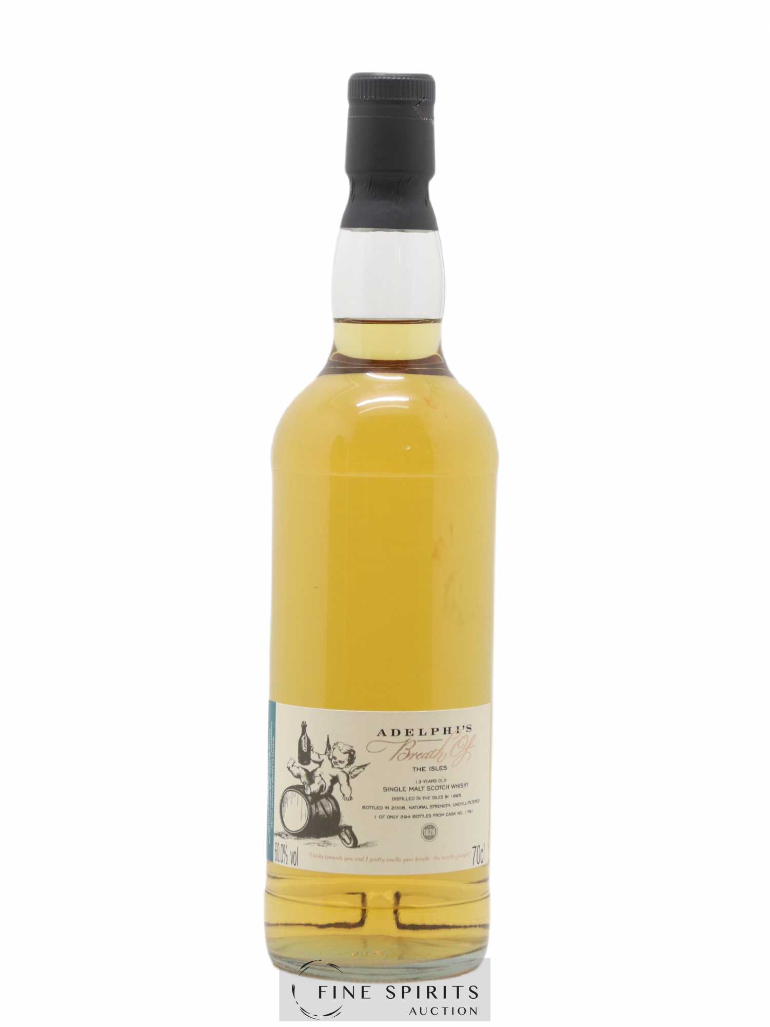 Breath of the Isles 13 years 1995 Adelphi Cask n°1791 - One of 294 - bottled 2008 - Lot de 1 bouteille - 1