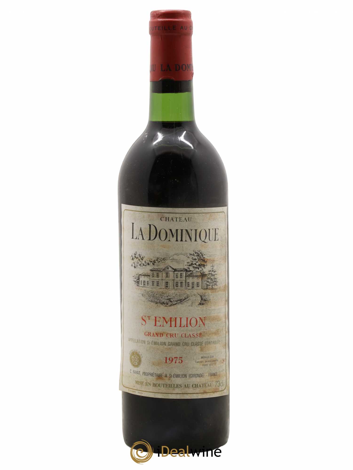Château la Dominique Grand Cru Classé 1975 - Lot de 1 bouteille - 0