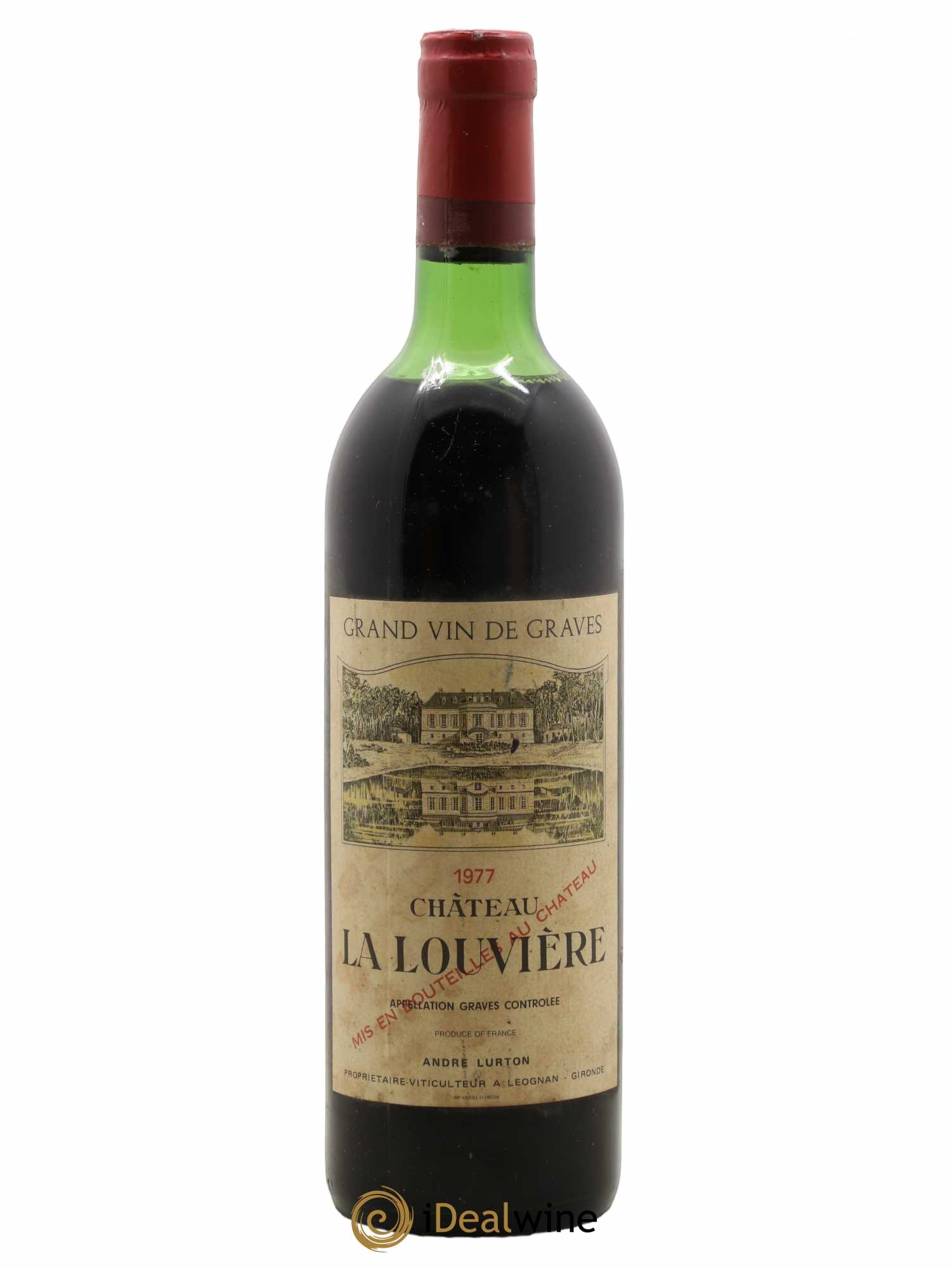 Château la Louvière 1977 - Lot de 1 bouteille - 0