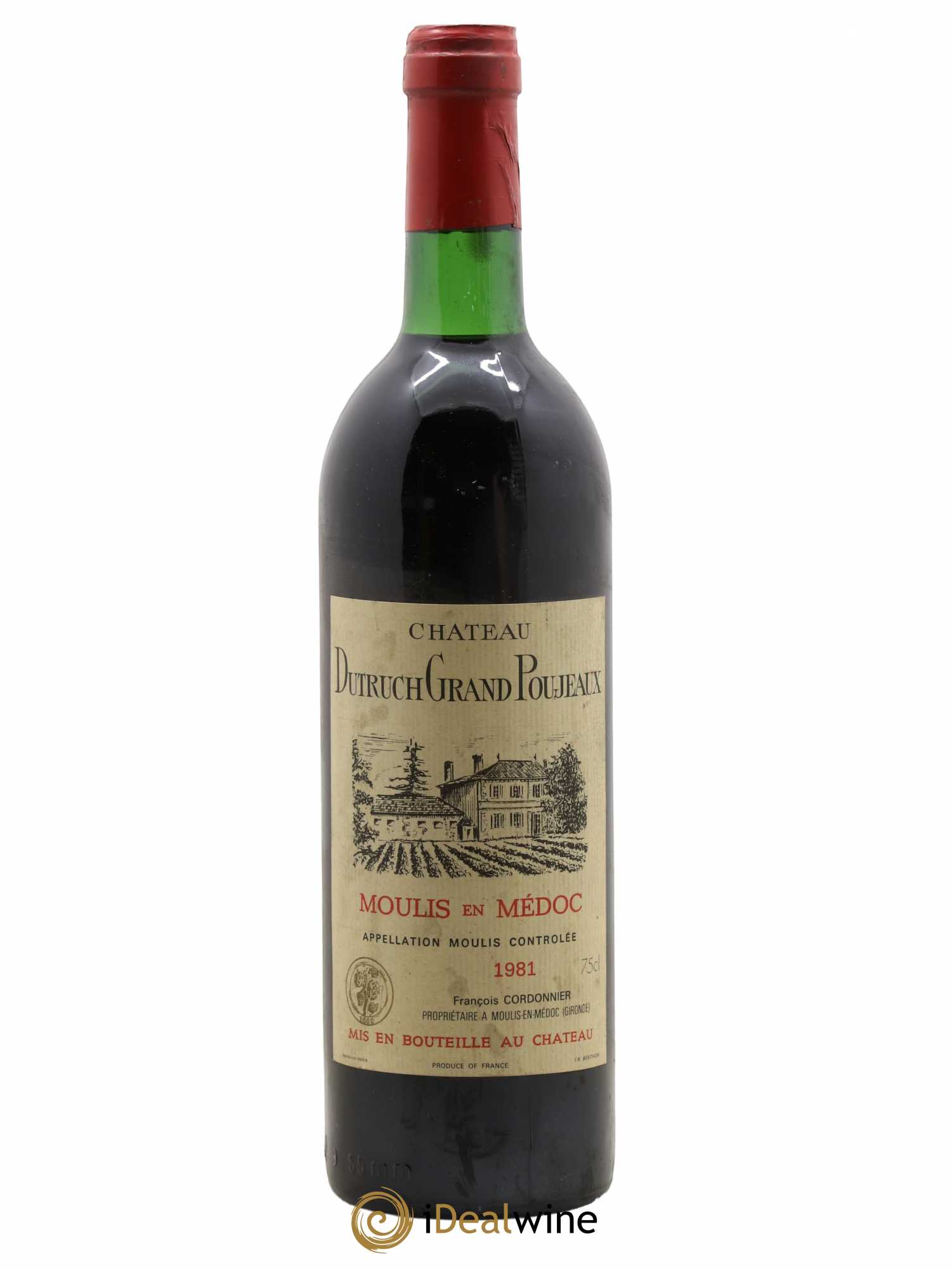 Château Dutruch Grand Poujeaux Cru Bourgeois 1981 - Lot de 1 bouteille - 0