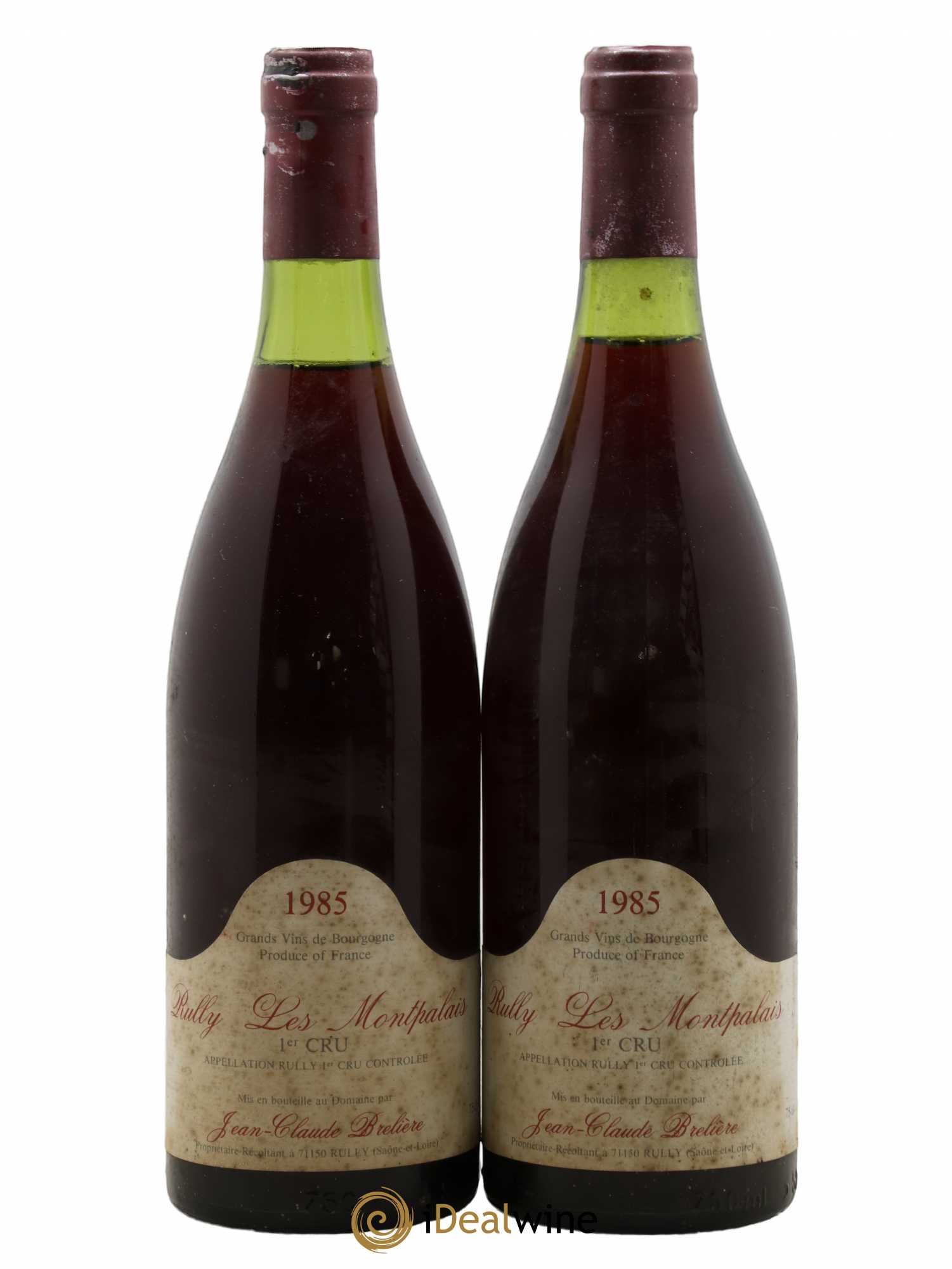 Rully 1er Cru Les Montpalais Jean Claude Breliere 1985 - Posten von 2 Flaschen - 0