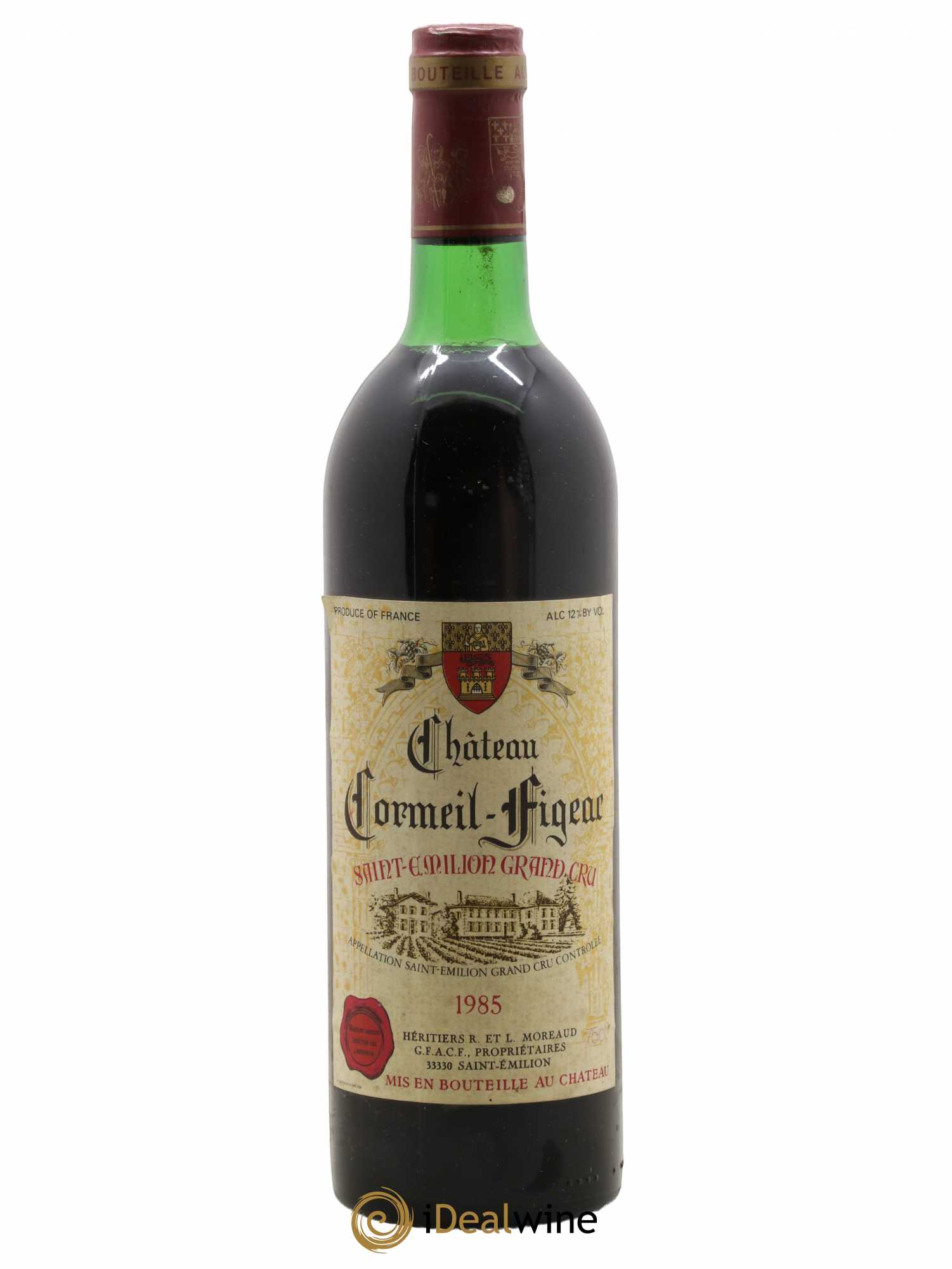 Château Cormeil Figeac 1985 - Lot de 1 bouteille - 0