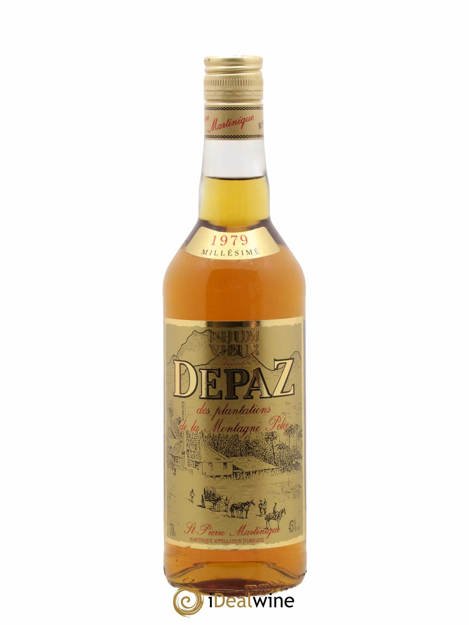 Rhum La montagne Pelée Depaz 1979 - Posten von 1 Flasche - 0