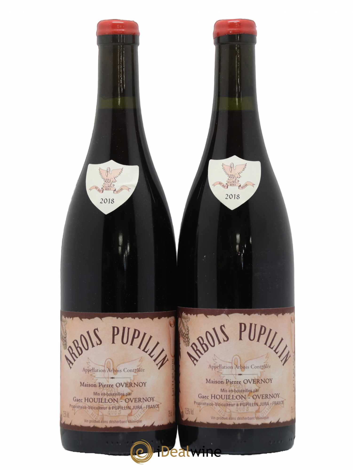 Arbois-Pupillin Poulsard (cire rouge) Overnoy-Houillon (Domaine) 2018 - Lot de 2 bouteilles - 0