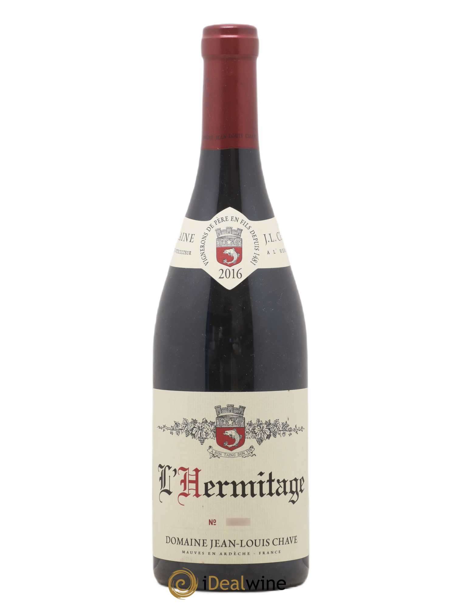 Hermitage Jean-Louis Chave 2016 - Lot de 1 bouteille - 0