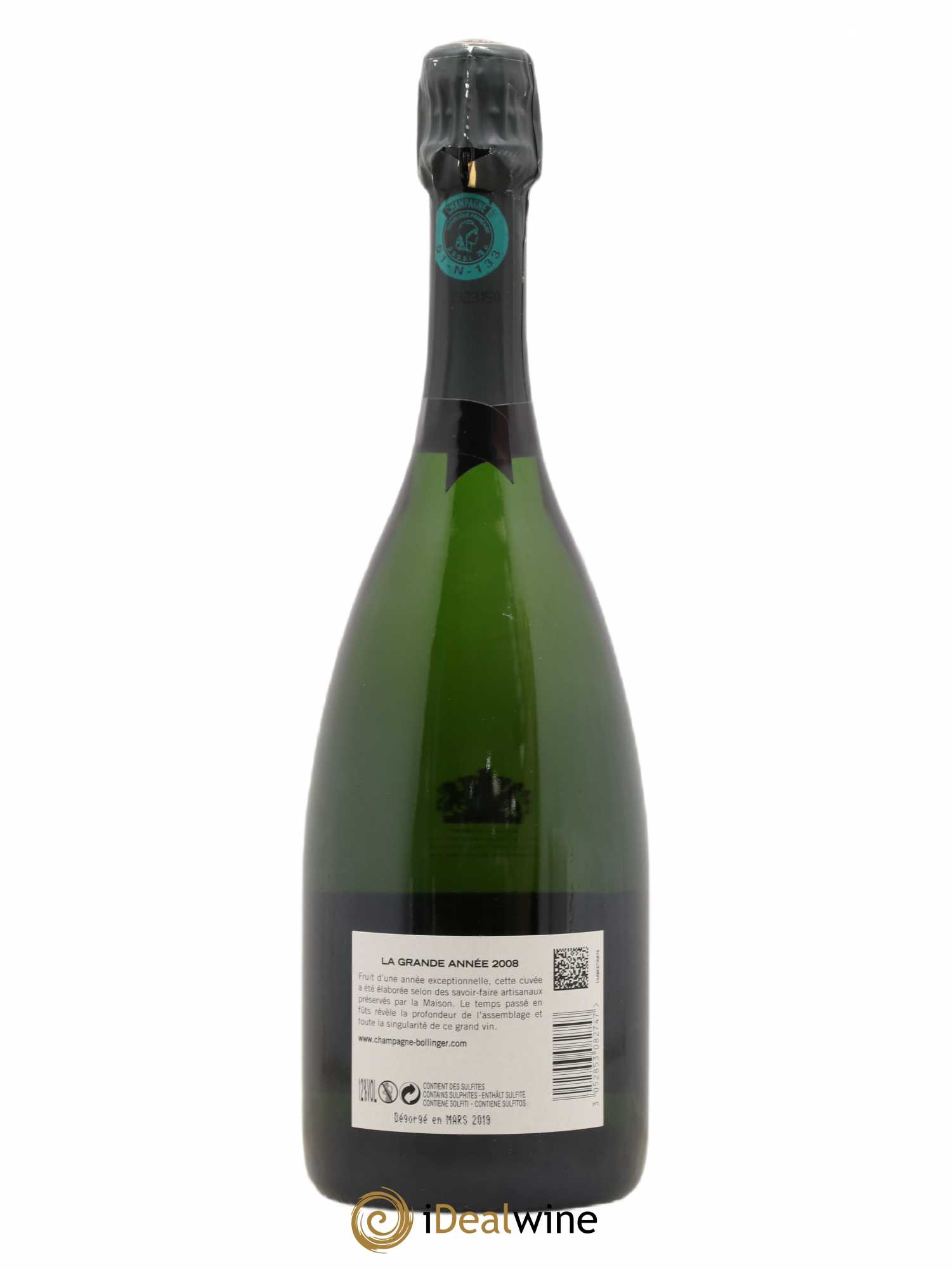 Buy La Grande Année Brut Bollinger 2008 (lot: B2110074-40056)