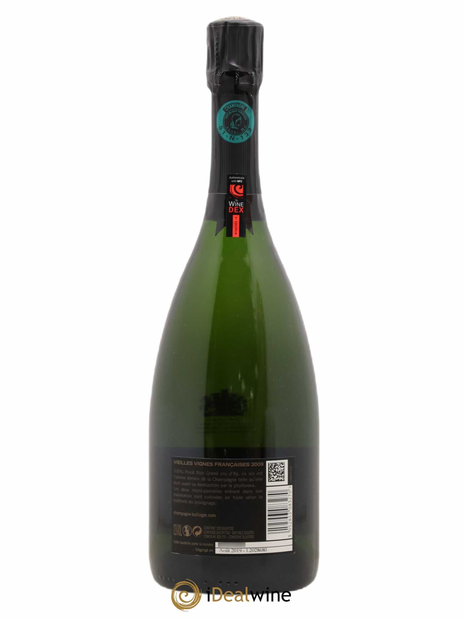 Brut Vieilles Vignes Françaises Bollinger 2009 - Lot de 1 bouteille - 1