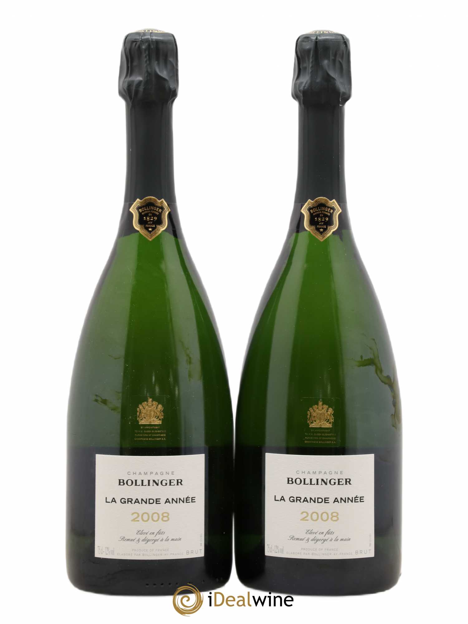 La Grande Année Brut Bollinger 2008 - Lot de 2 bouteilles - 0