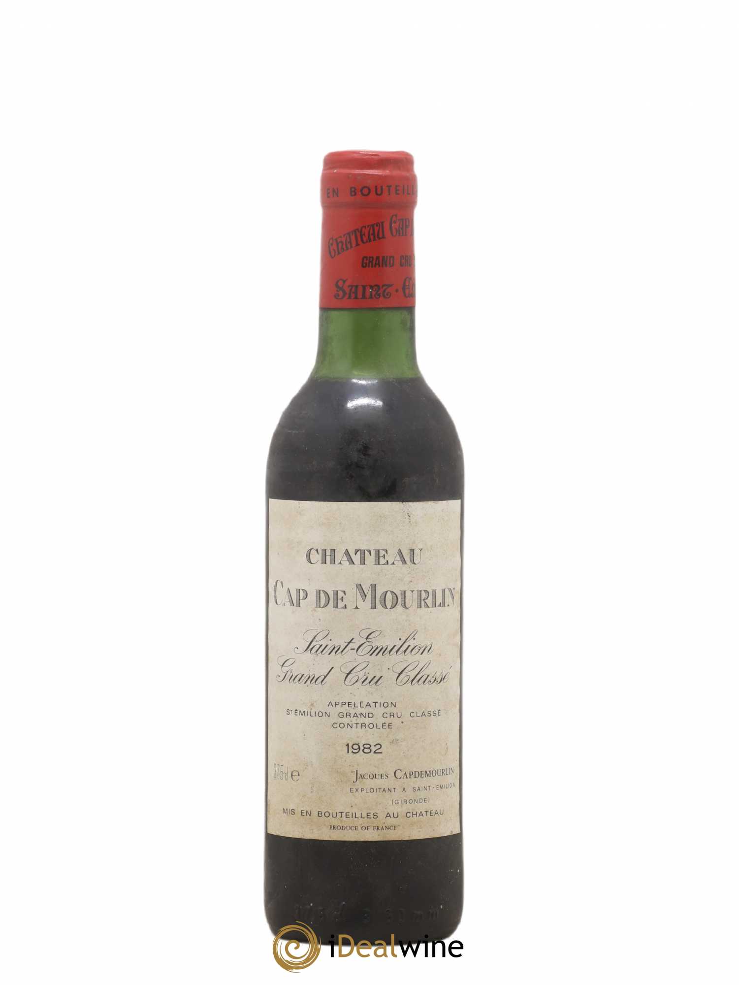 Château Cap de Mourlin Grand Cru Classé 1982 - Lot de 1 demi bouteille - 0