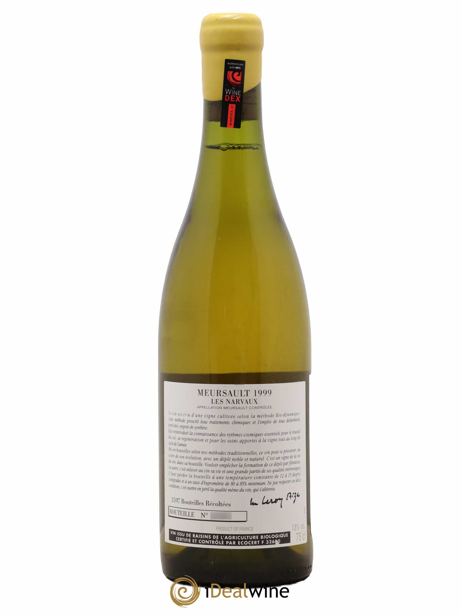 Meursault Les Narvaux d'Auvenay (Domaine) 1999 - Lot de 1 bouteille - 1
