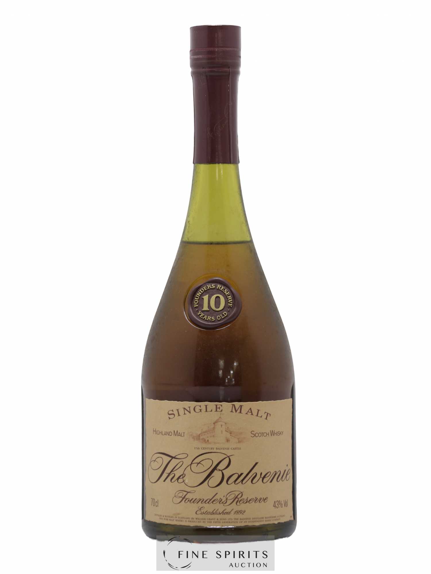 Balvenie (The) 10 years Of. Founder's Reserve Marie Brizard Import - Lot de 1 bouteille - 1