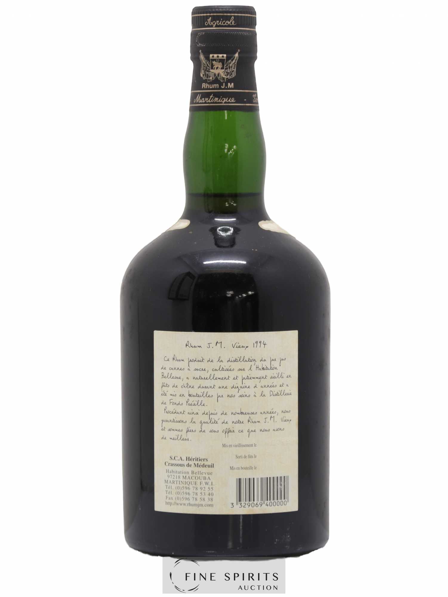 J.M 1994 Of. - Lot de 1 bouteille - 2