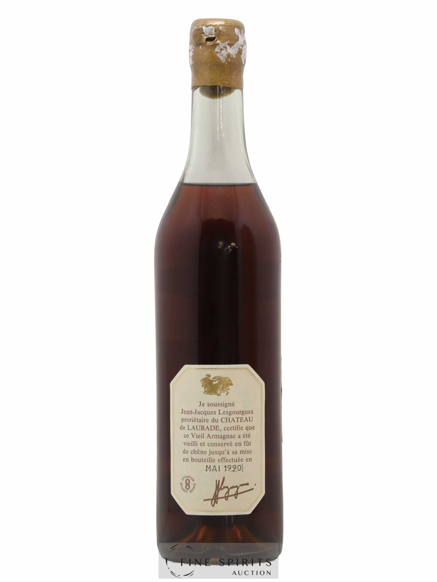 Château de Laubade 1975 Of. bottled 1990 - Lot de 1 bouteille - 2