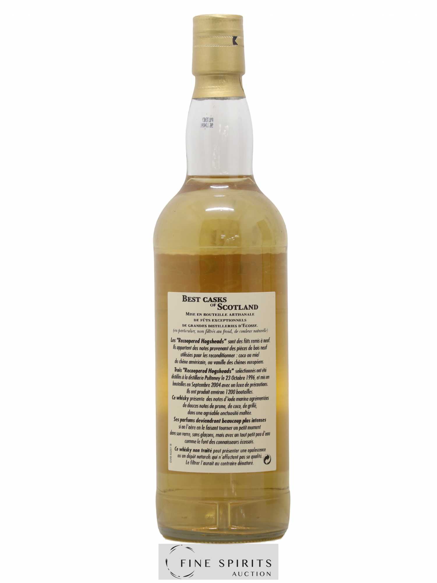 Pulteney 1996 Jean Boyer Re-Coopered Hogsheads bottled 2004 Best Casks of Scotland - Lot of 1 bottle - 2