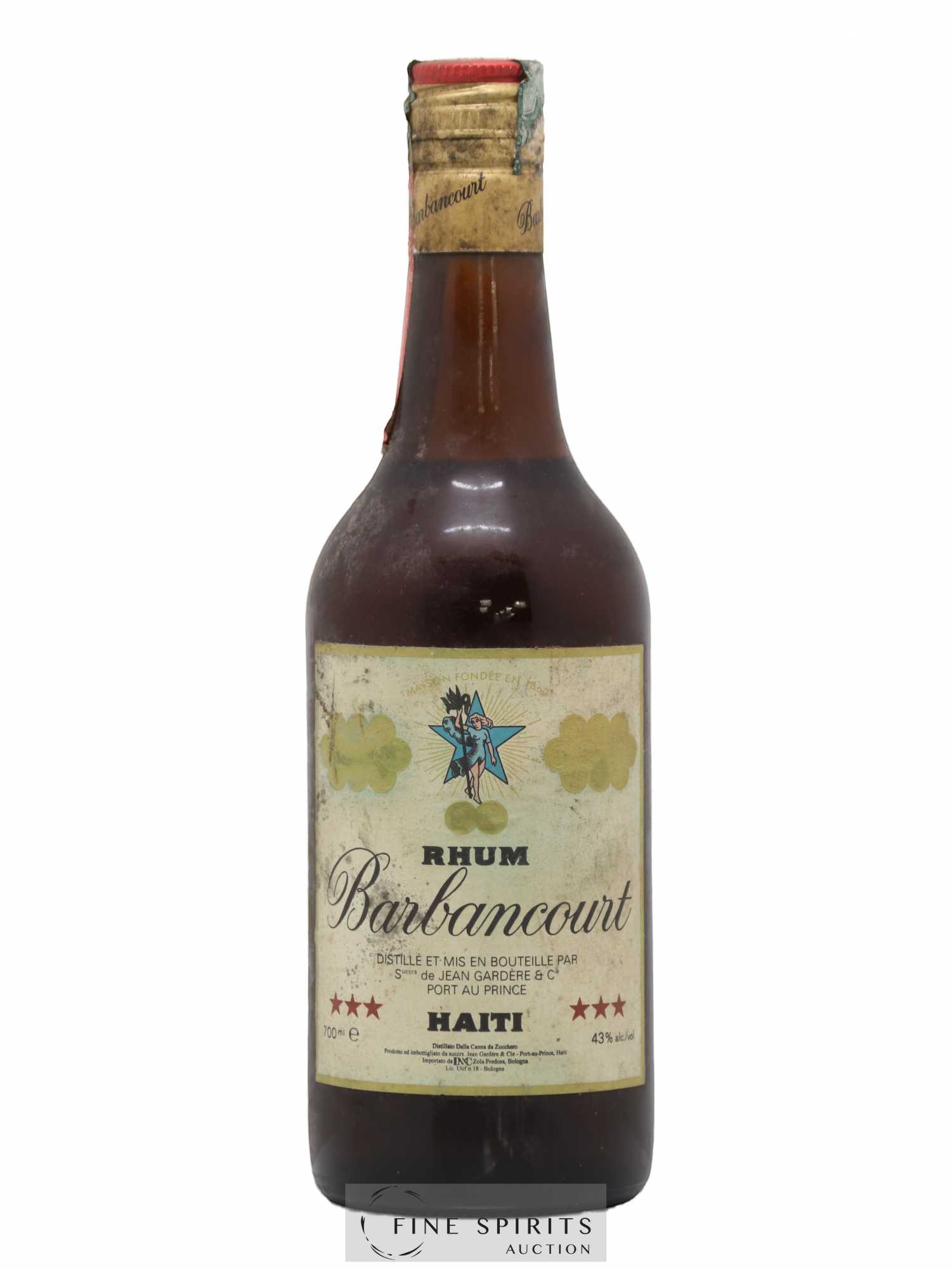 Barbancourt Of. 3 étoiles - Lot de 1 bouteille - 0