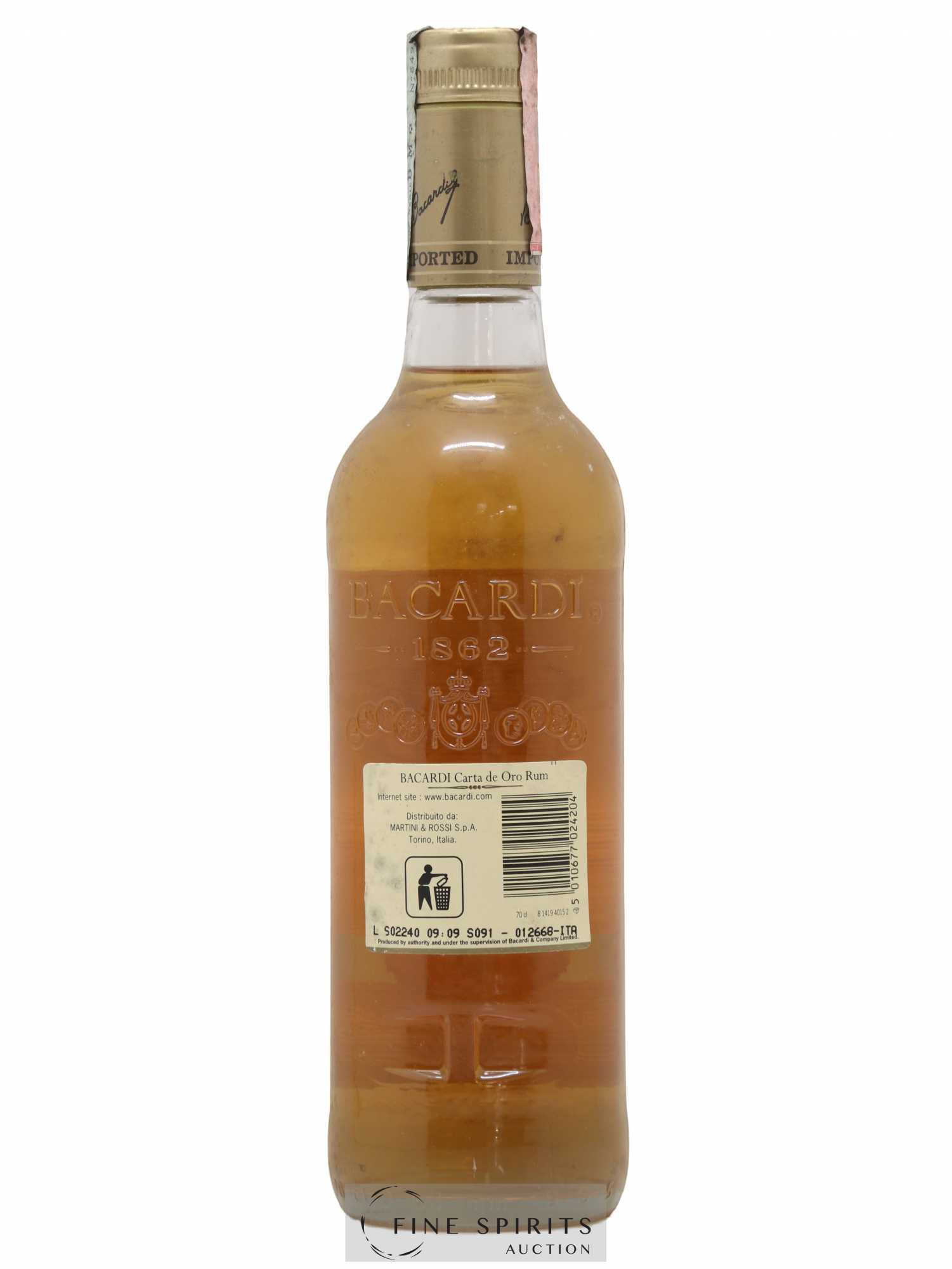 Bacardi Of. Oro - Posten von 1 Flasche - 1