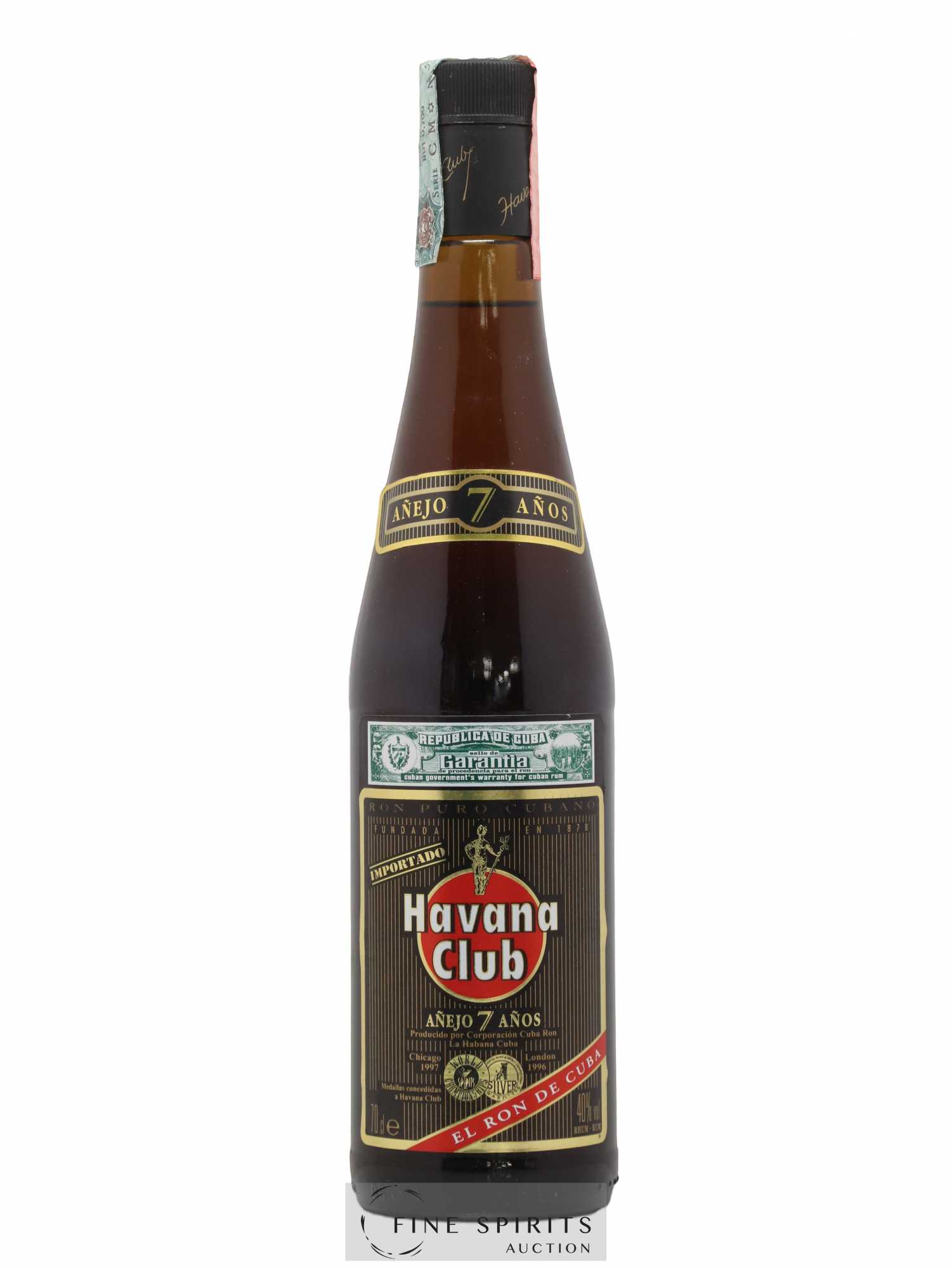 Havana Club 7 years Of. Anejo - Lot de 1 bouteille - 0