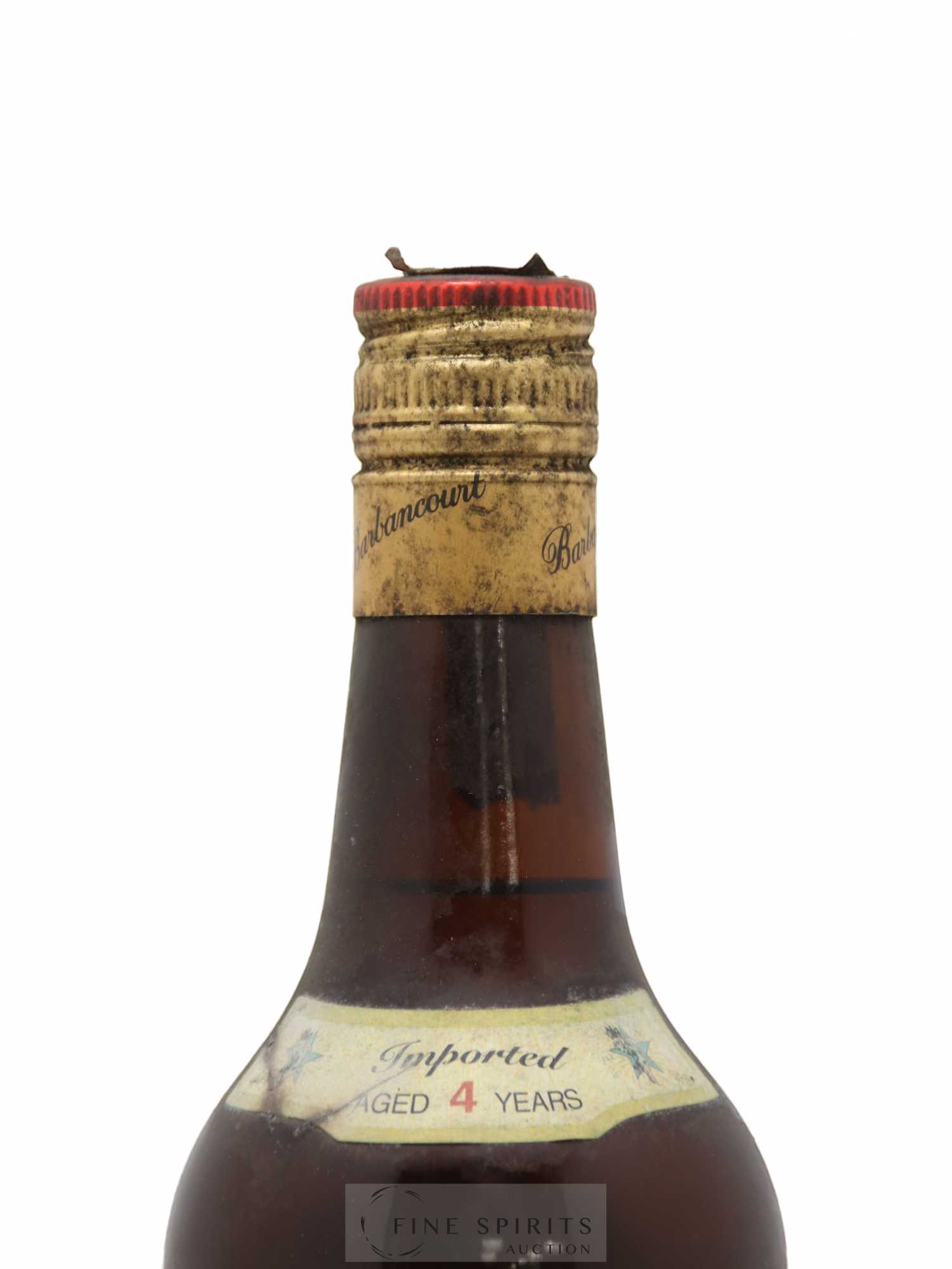 Barbancourt 4 years Of. Aged in Oak 3 étoiles - Lot de 1 bouteille - 1