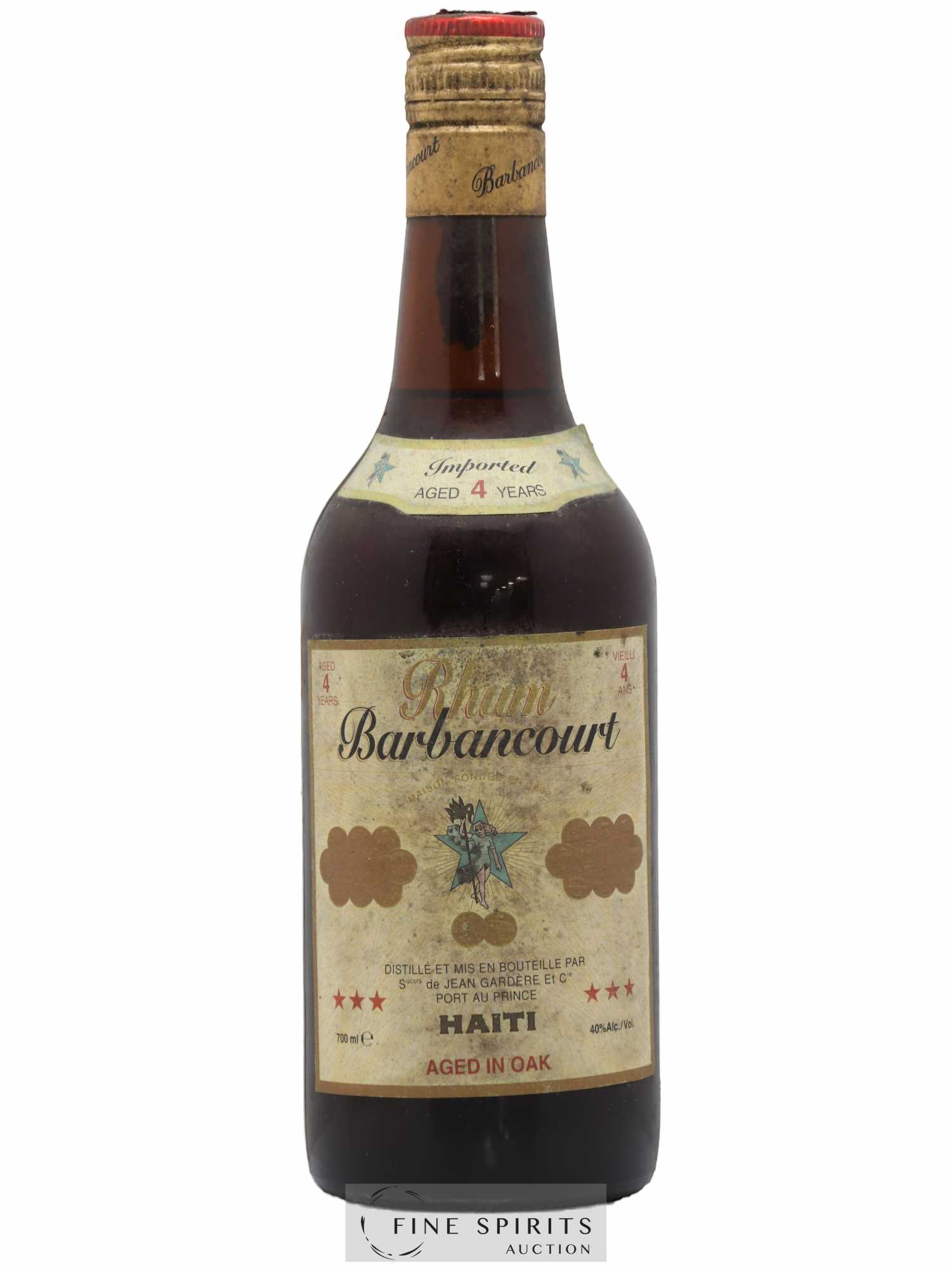 Barbancourt 4 years Of. Aged in Oak 3 étoiles - Lot de 1 bouteille - 0