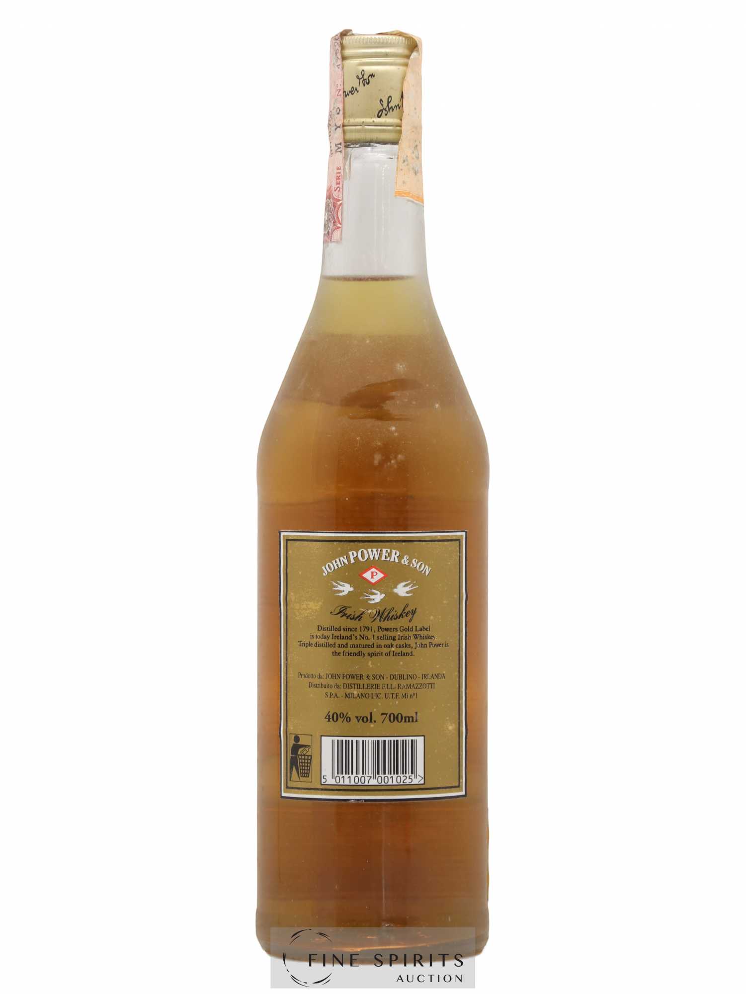 John Power & Son Of. Gold Label Ramazzotti Import - Lot de 1 bouteille - 1