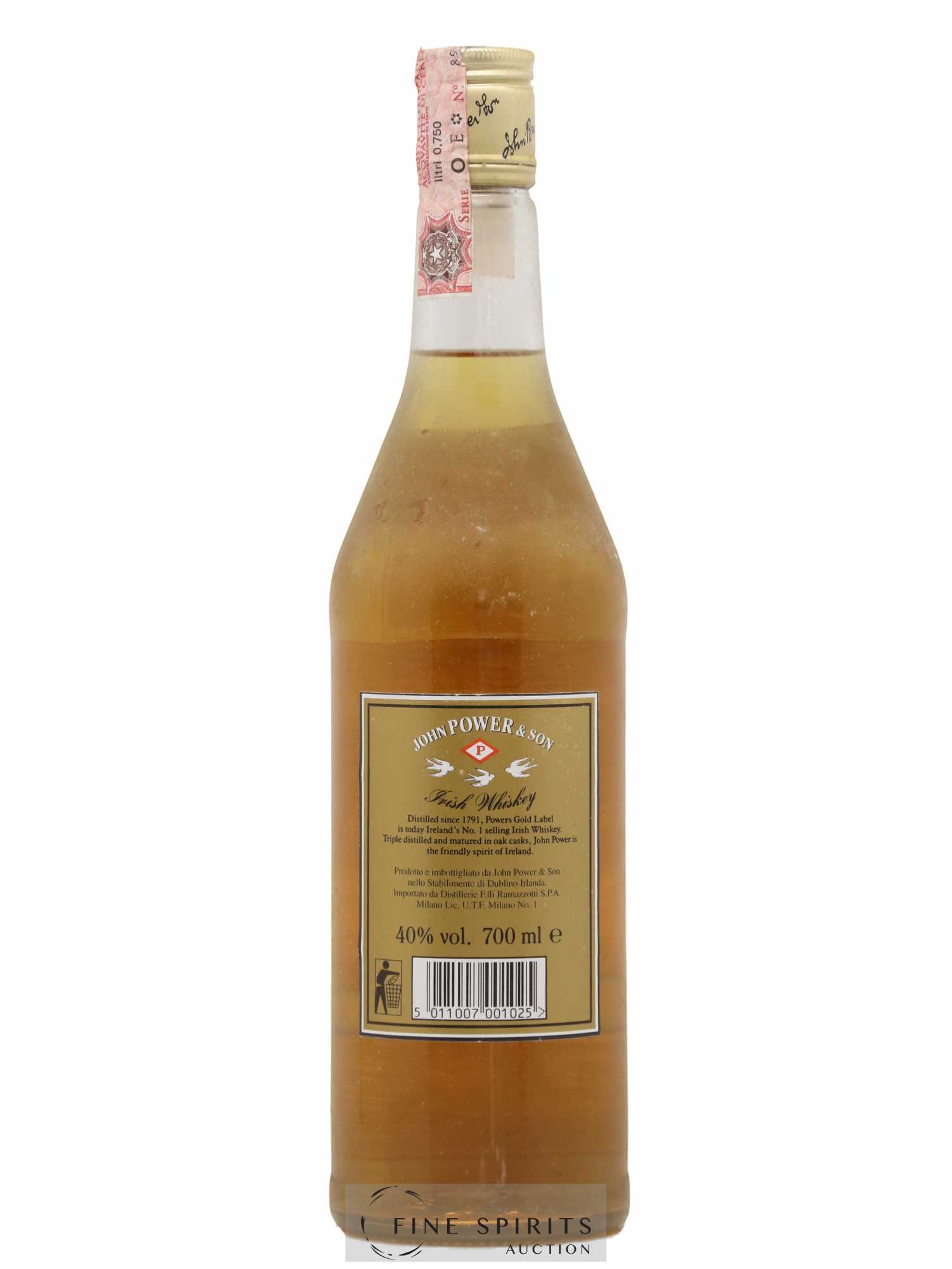 John Power & Son Of. Gold Label Ramazzotti Import - Lot de 1 bouteille - 1