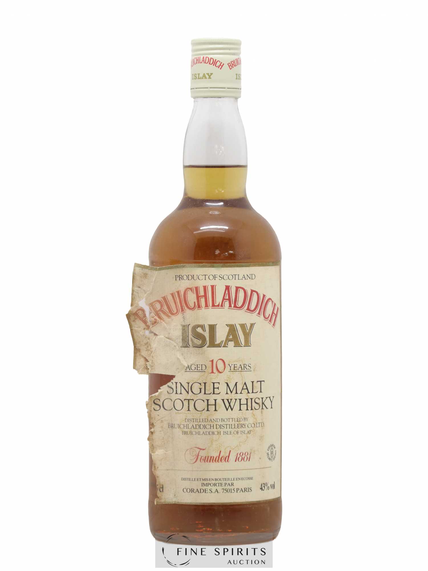 Bruichladdich 10 years Of. Corade Import - Lot de 1 bouteille - 0