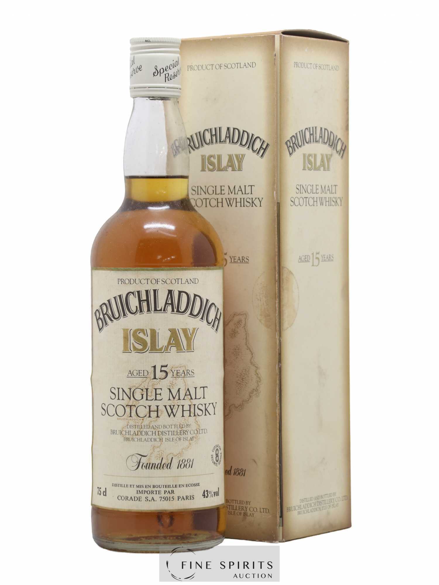 Bruichladdich 15 years Of. Corade Import - Lot de 1 bouteille - 0