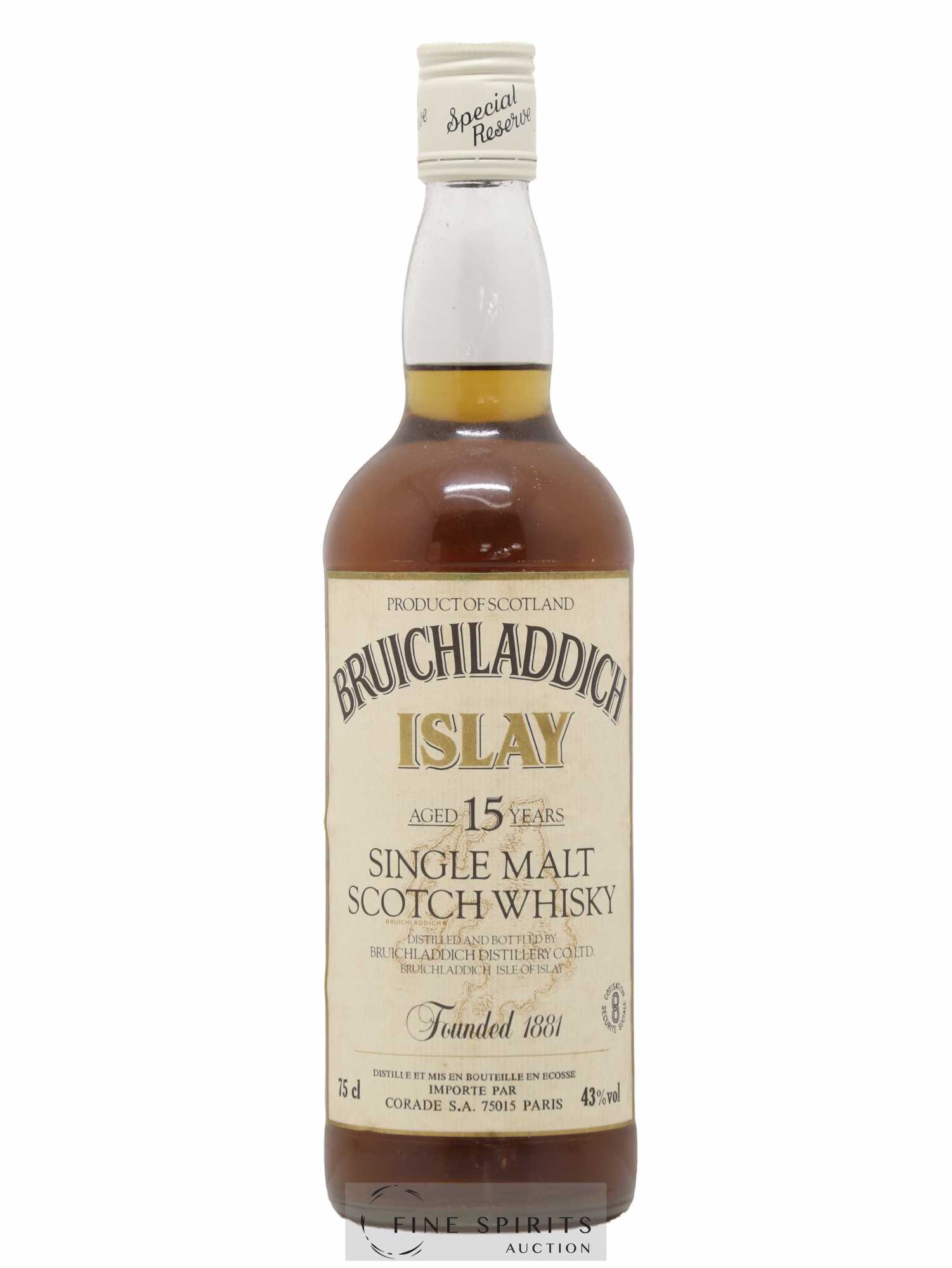 Bruichladdich 15 years Of. Corade Import - Lot de 1 bouteille - 1
