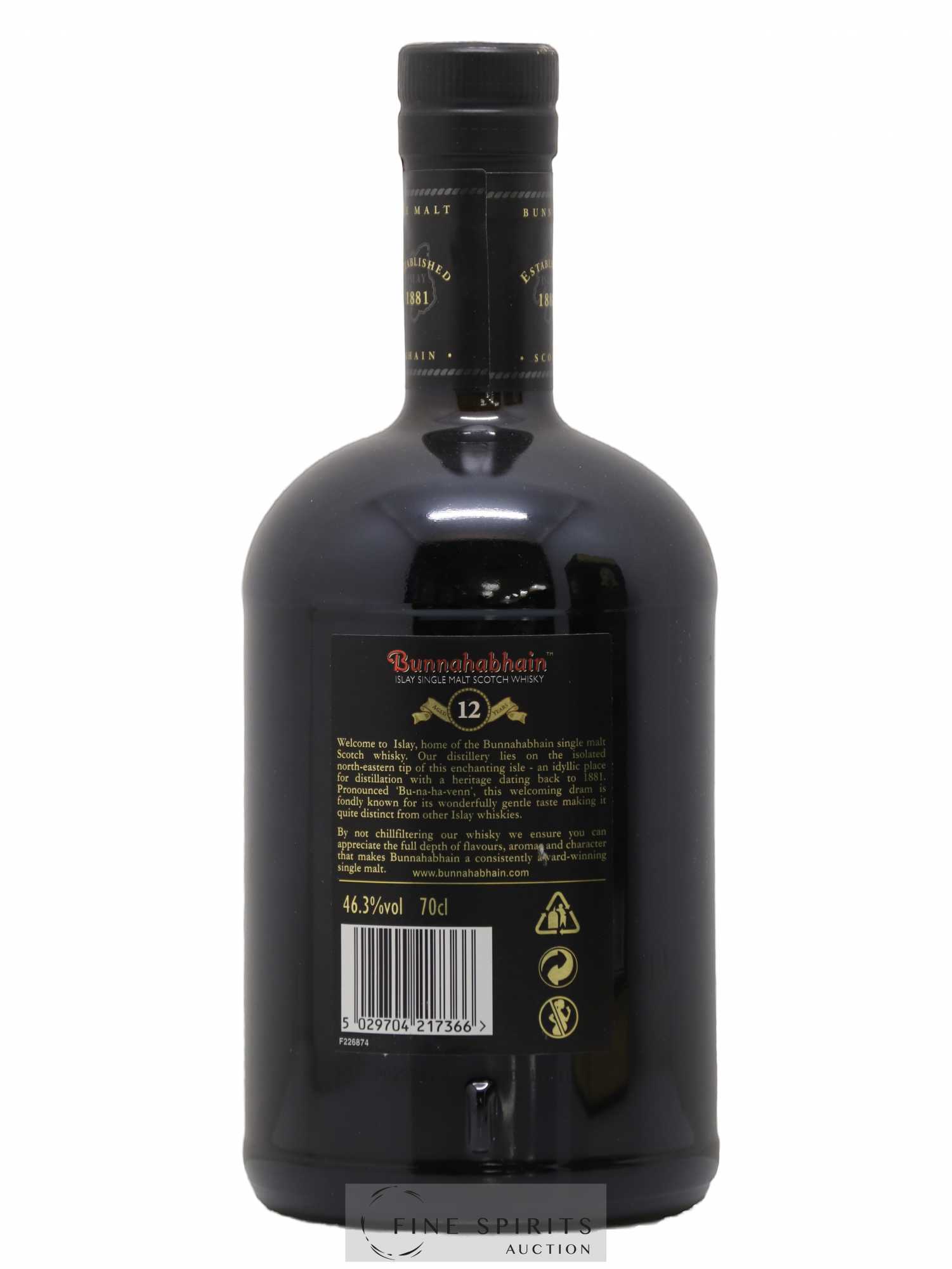 Bunnahabhain 12 years Of. XII - Lot de 1 bouteille - 2