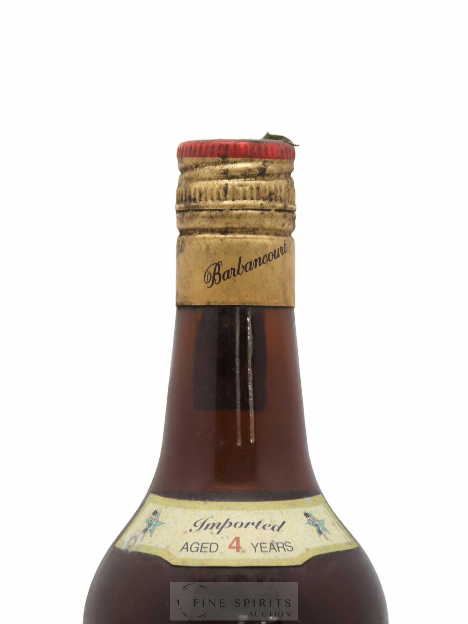 Barbancourt 4 years Of. Aged in Oak 3 étoiles - Lot de 1 bouteille - 1