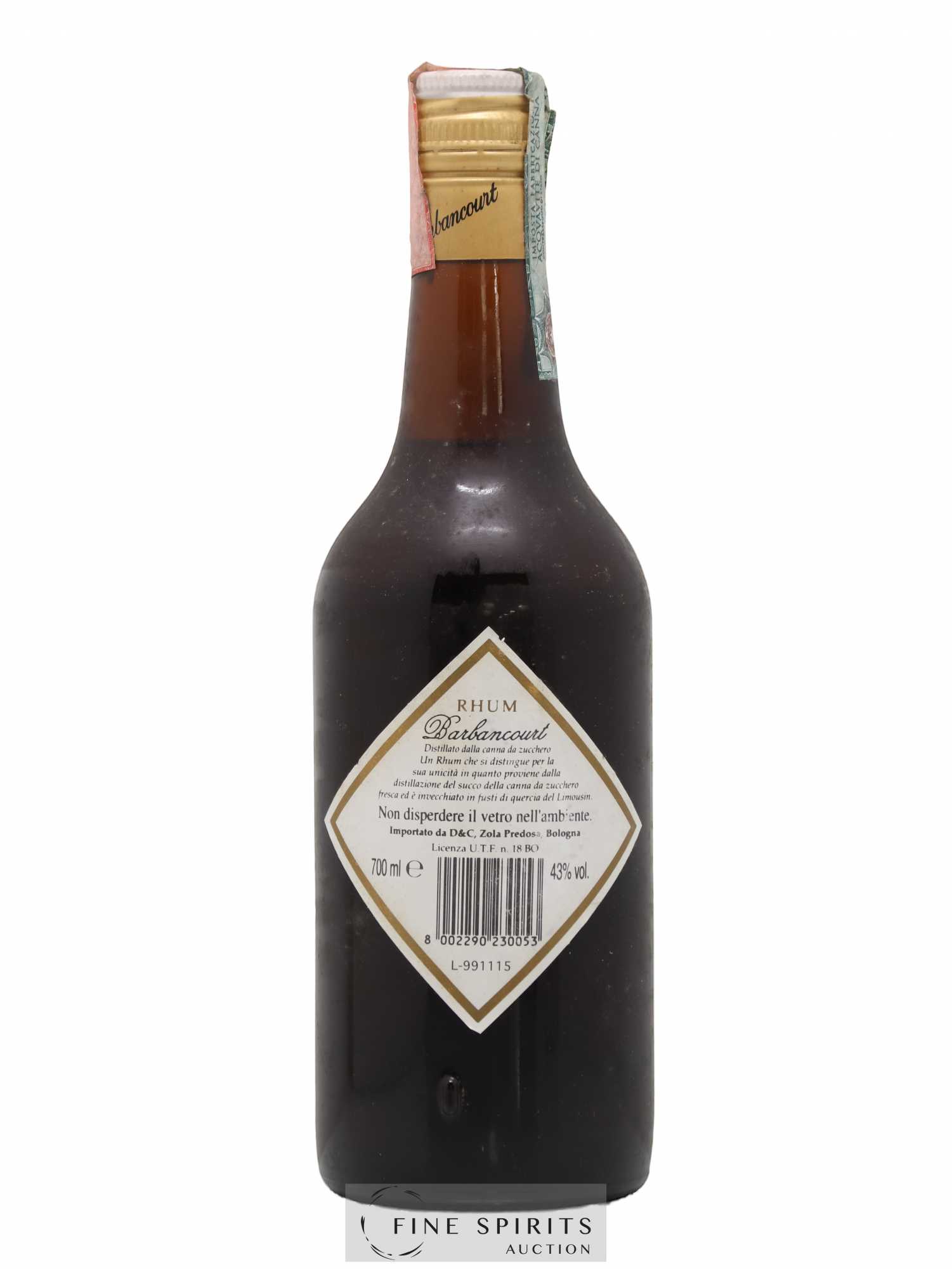 Barbancourt Of. Réserve Spéciale D&C Import - Posten von 1 Flasche - 1