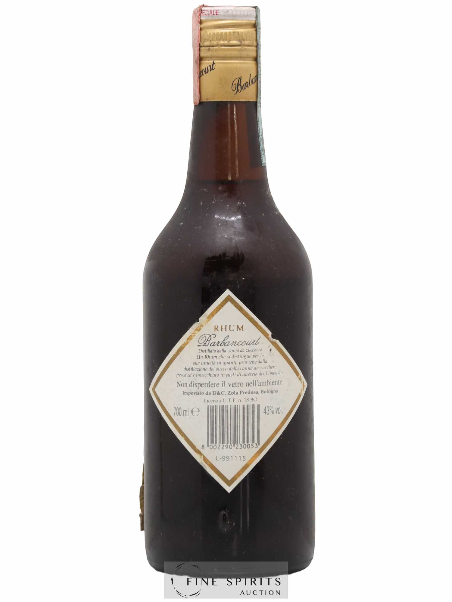 Barbancourt Of. Réserve Spéciale D&C Import - Posten von 1 Flasche - 1
