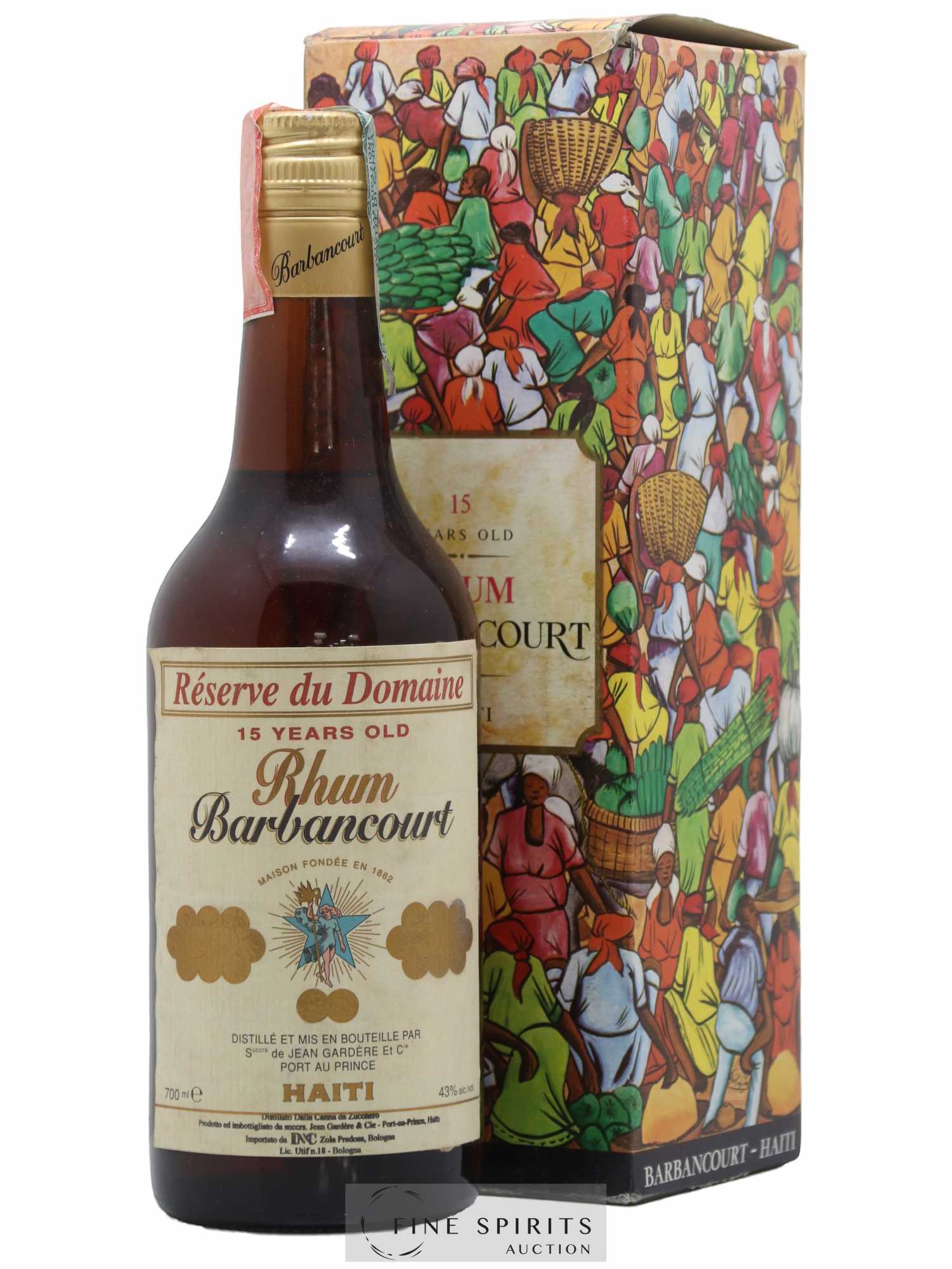 Barbancourt 15 years Of. Réserve du Domaine D&C Import - Lot de 1 bouteille - 0