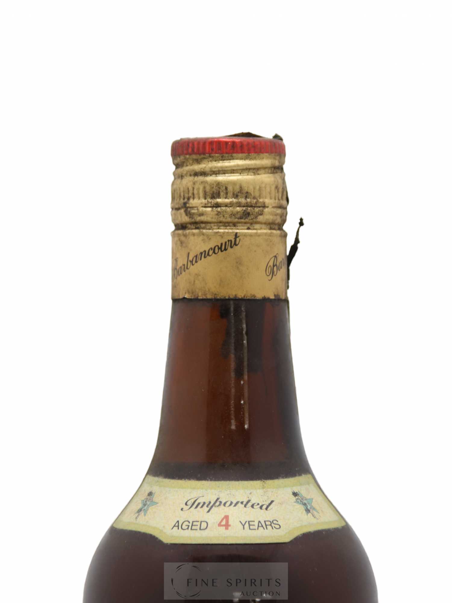Barbancourt 4 years Of. Aged in Oak 3 étoiles - Lot de 1 bouteille - 1