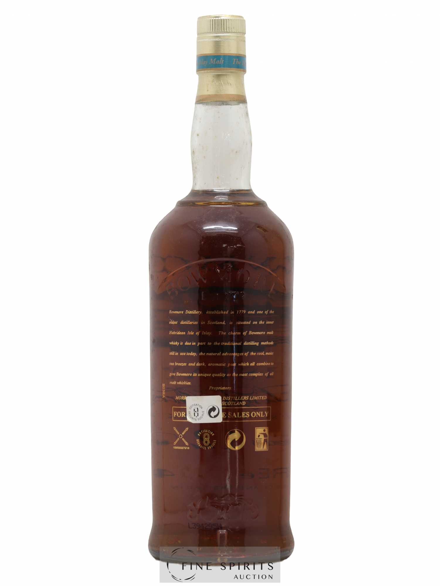 Bowmore 12 years Of. (100cl.) - Lot de 1 bouteille - 2
