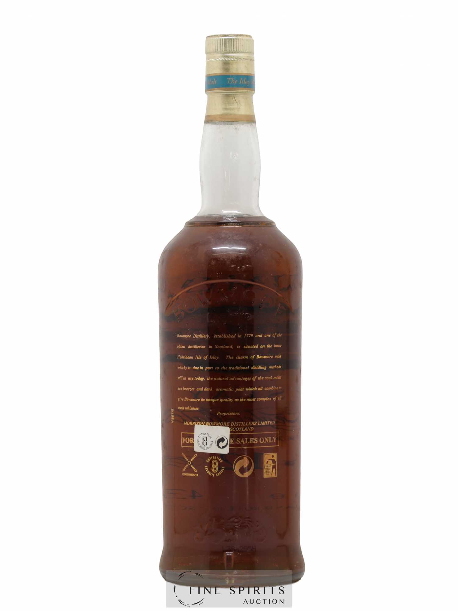 Bowmore 12 years Of. (100cl.) - Lot de 1 bouteille - 2