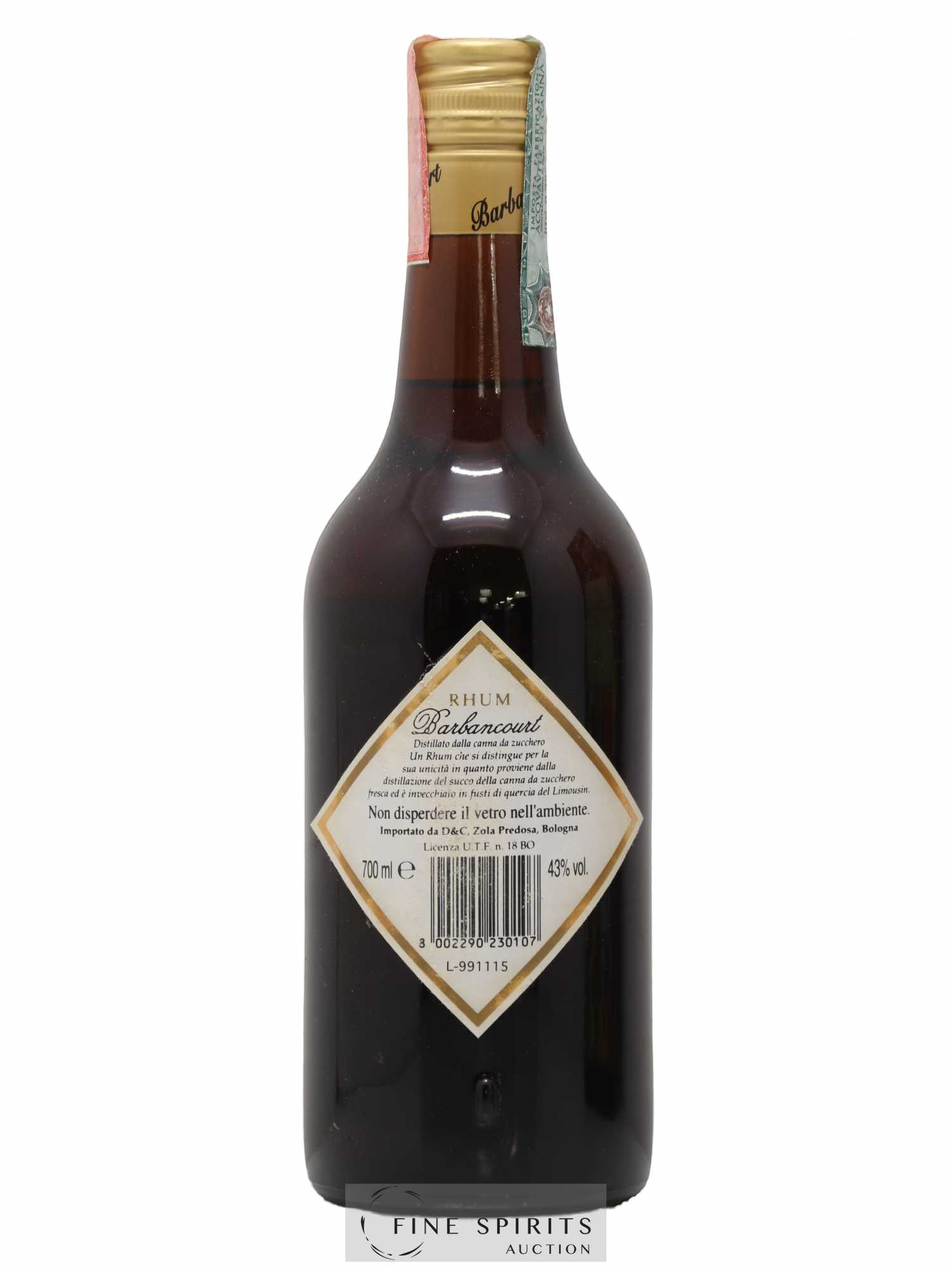 Barbancourt 15 years Of. Réserve du Domaine D&C Import - Lot of 1 bottle - 2