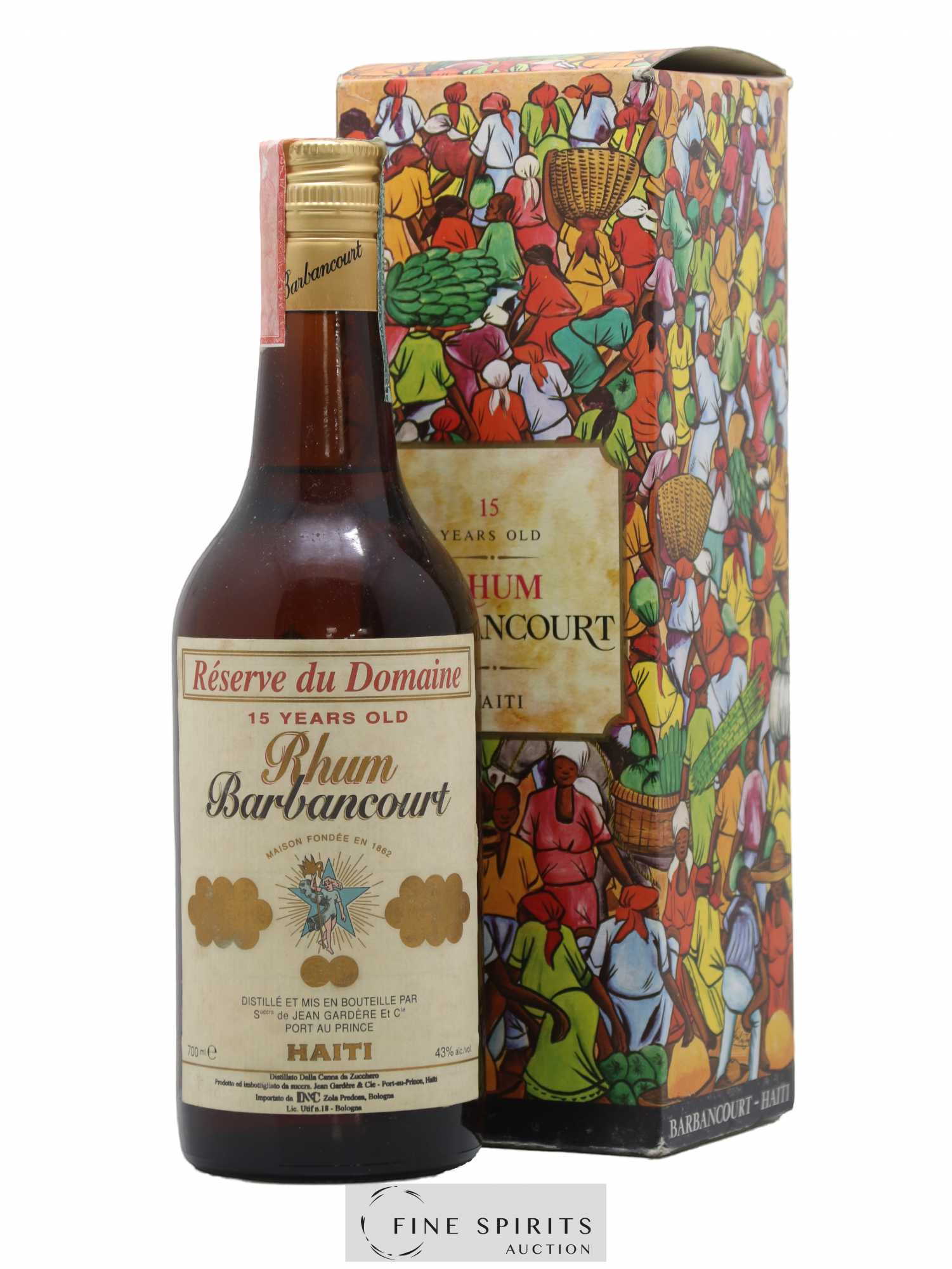 Barbancourt 15 years Of. Réserve du Domaine D&C Import - Lot de 1 bouteille - 0