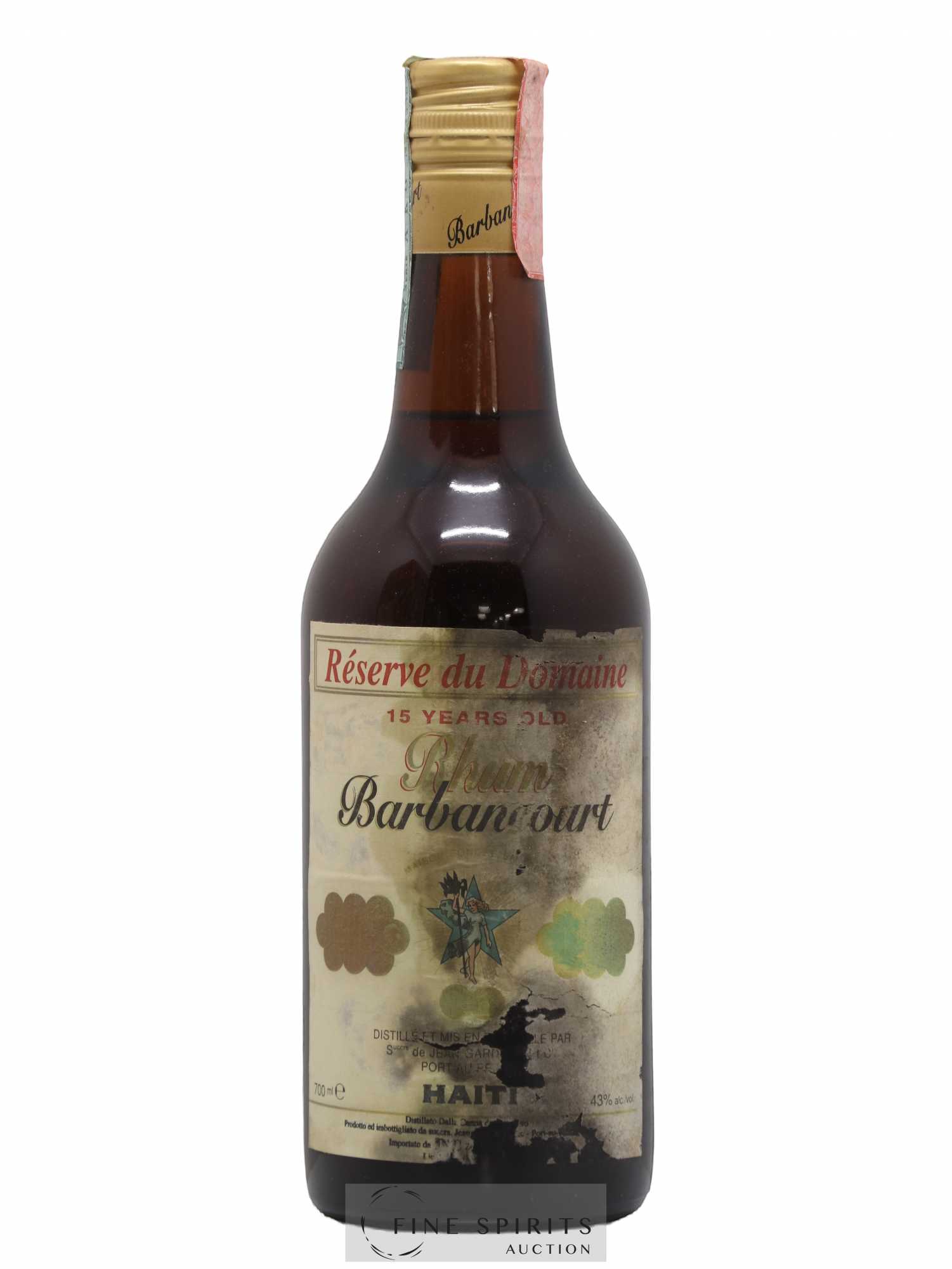 Barbancourt 15 years Of. Réserve du Domaine D&C Import - Lotto di 1 bottiglia - 1