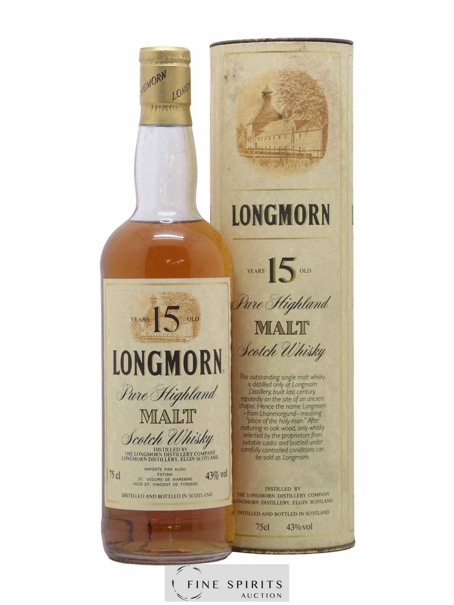 Longmorn 15 years Of. Auxil Import - Lot de 1 bouteille - 0