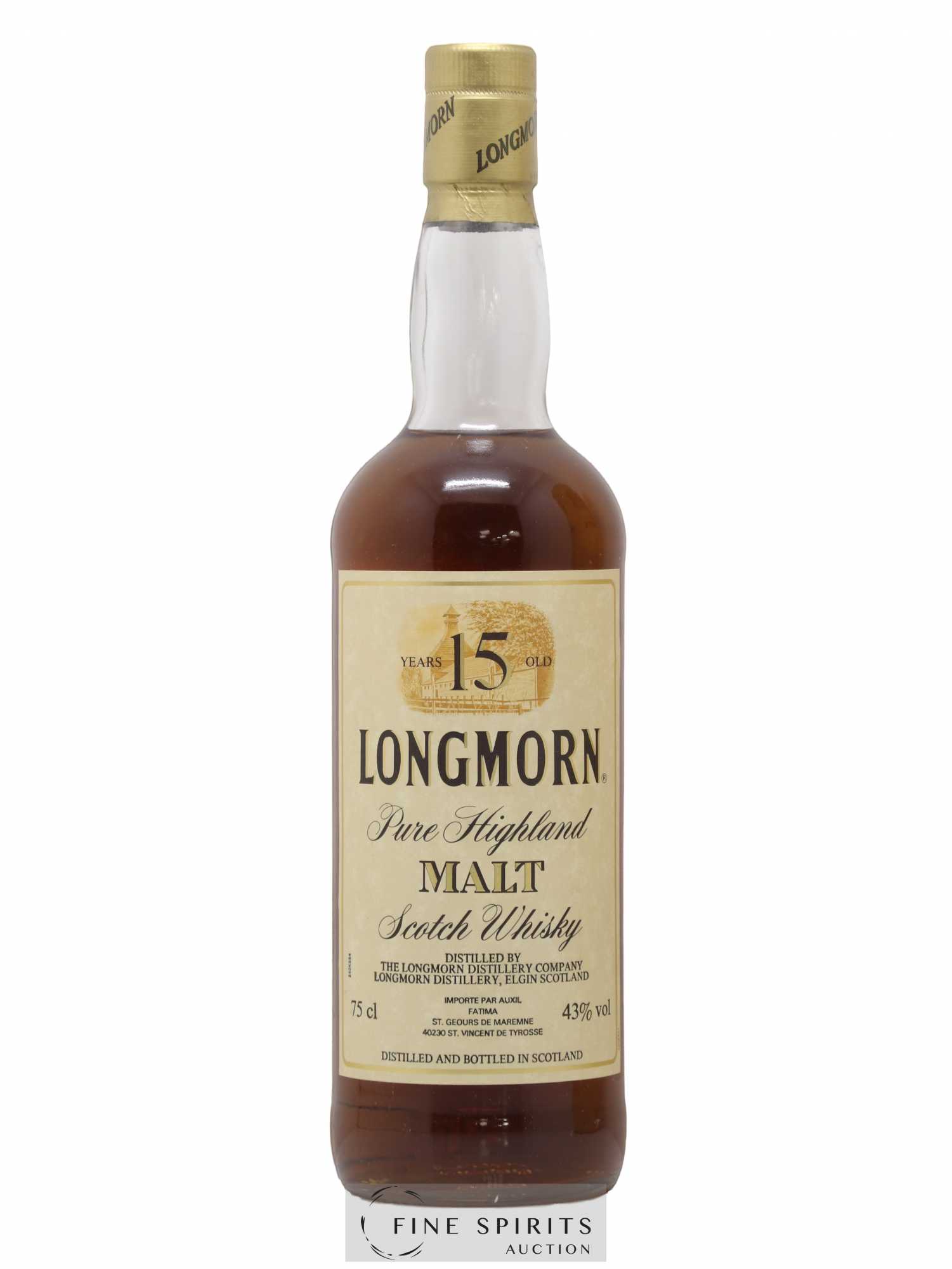Longmorn 15 years Of. Auxil Import - Lot de 1 bouteille - 1